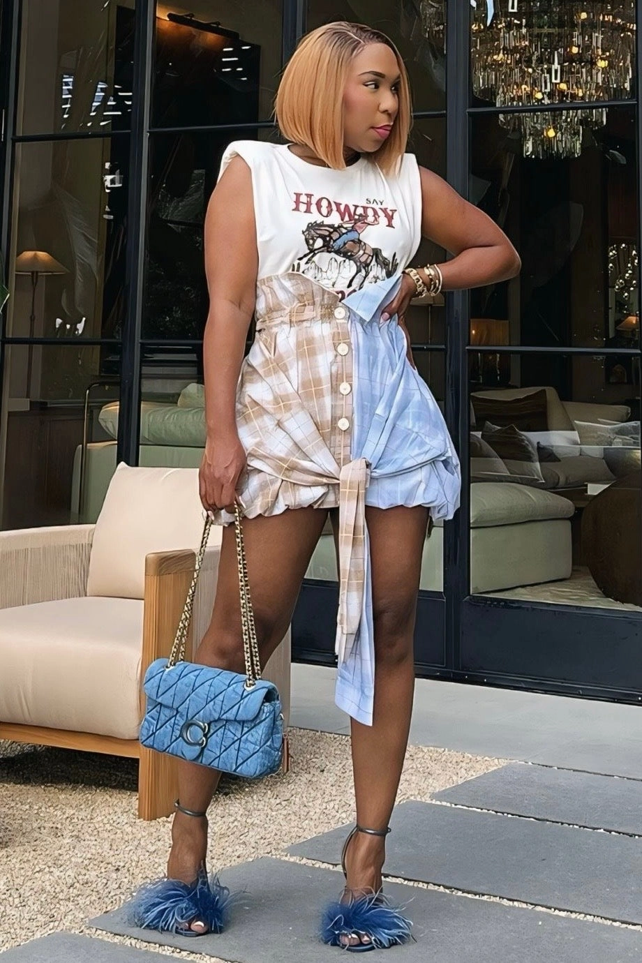 Veronica Howdy Bubble Skirt Stay Cool Relax Mode