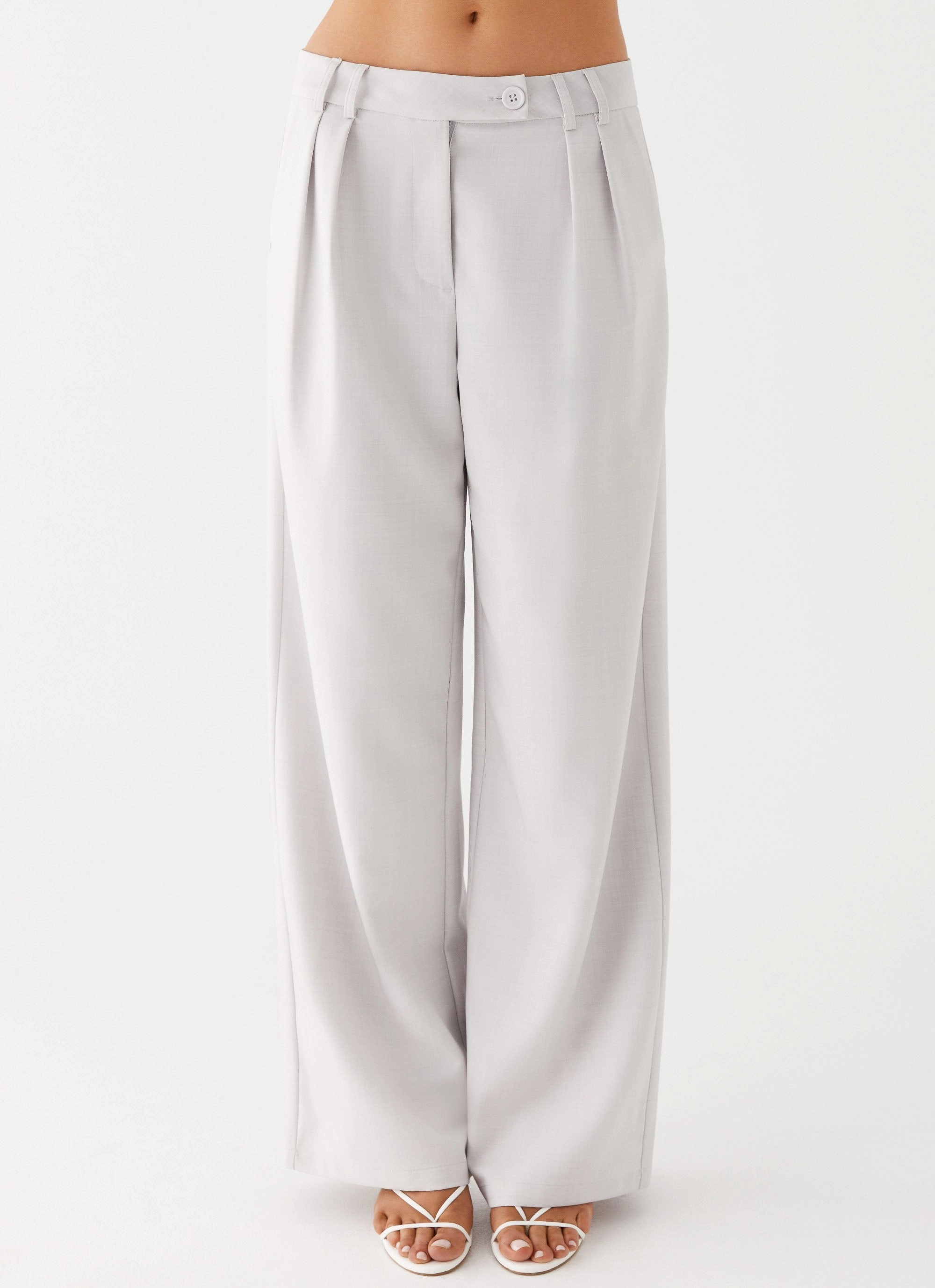 Asha Low Rise Pants - Ivory Anti Pilling Layering Piece