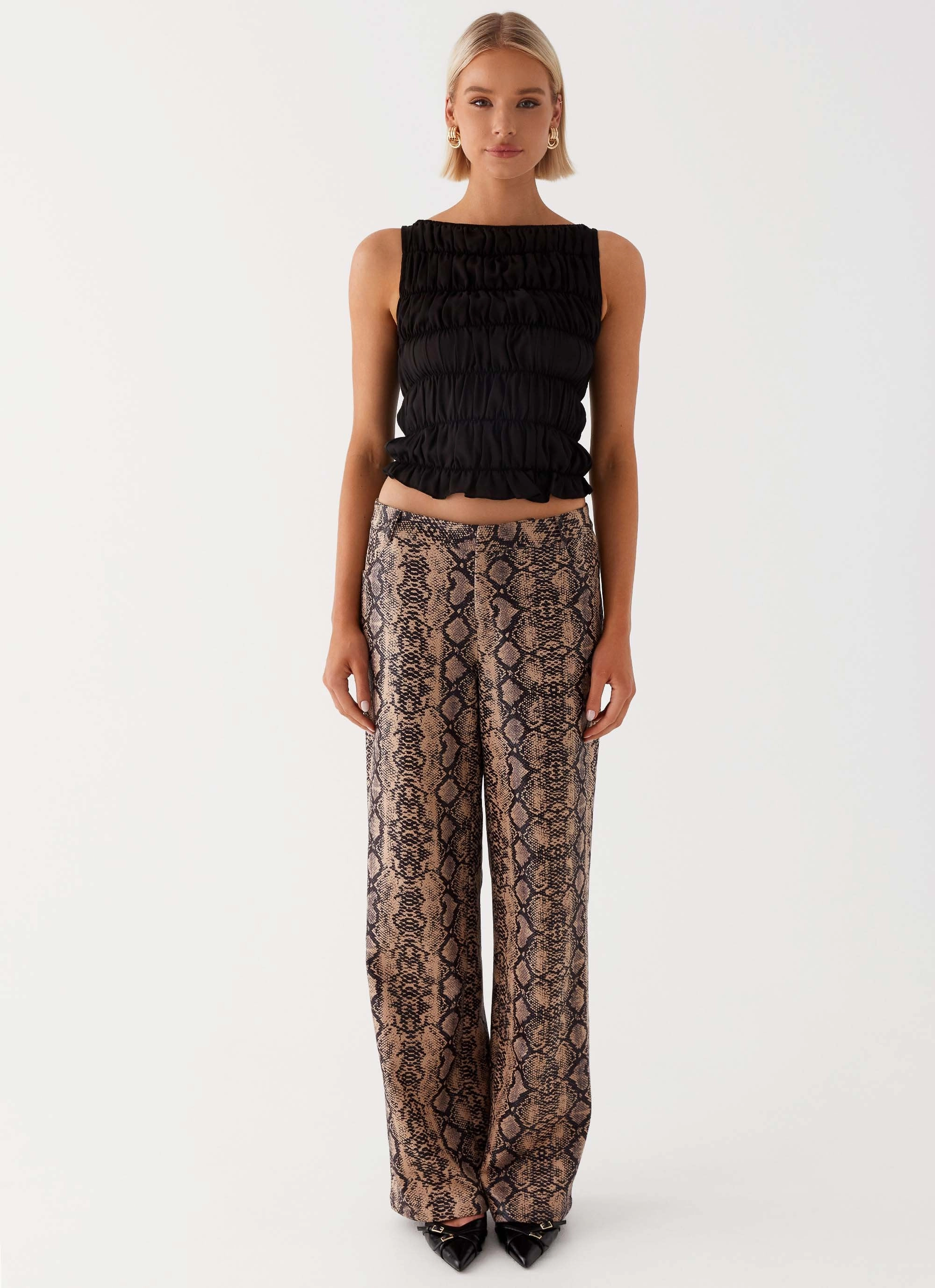 Comfortable Fit Wear Cozy And Stylish Presley Slim Fit Pants - Snake