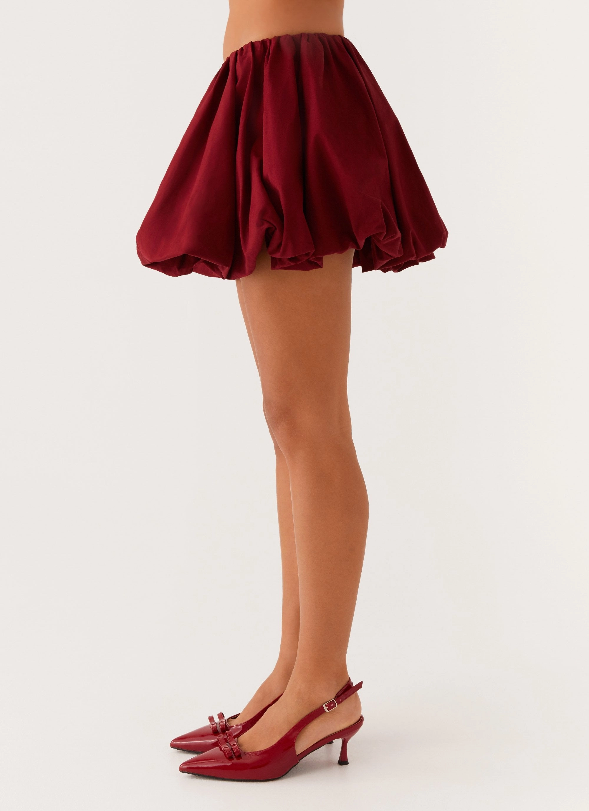 Vesper Bubble Mini Skirt - Mulberry Light support SmoothZipper