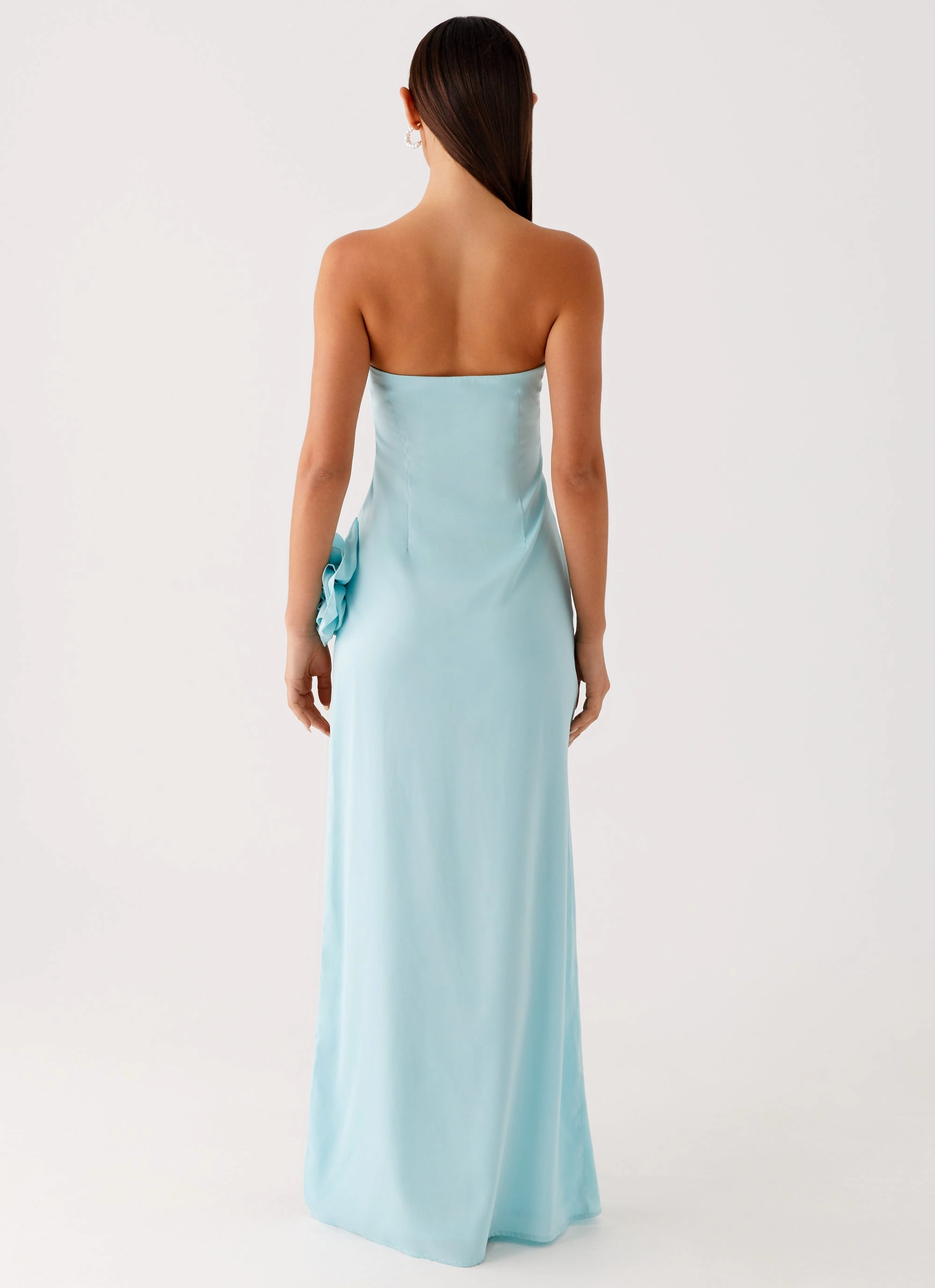 Versatile Look Fenway Strapless Maxi Dress - Mint