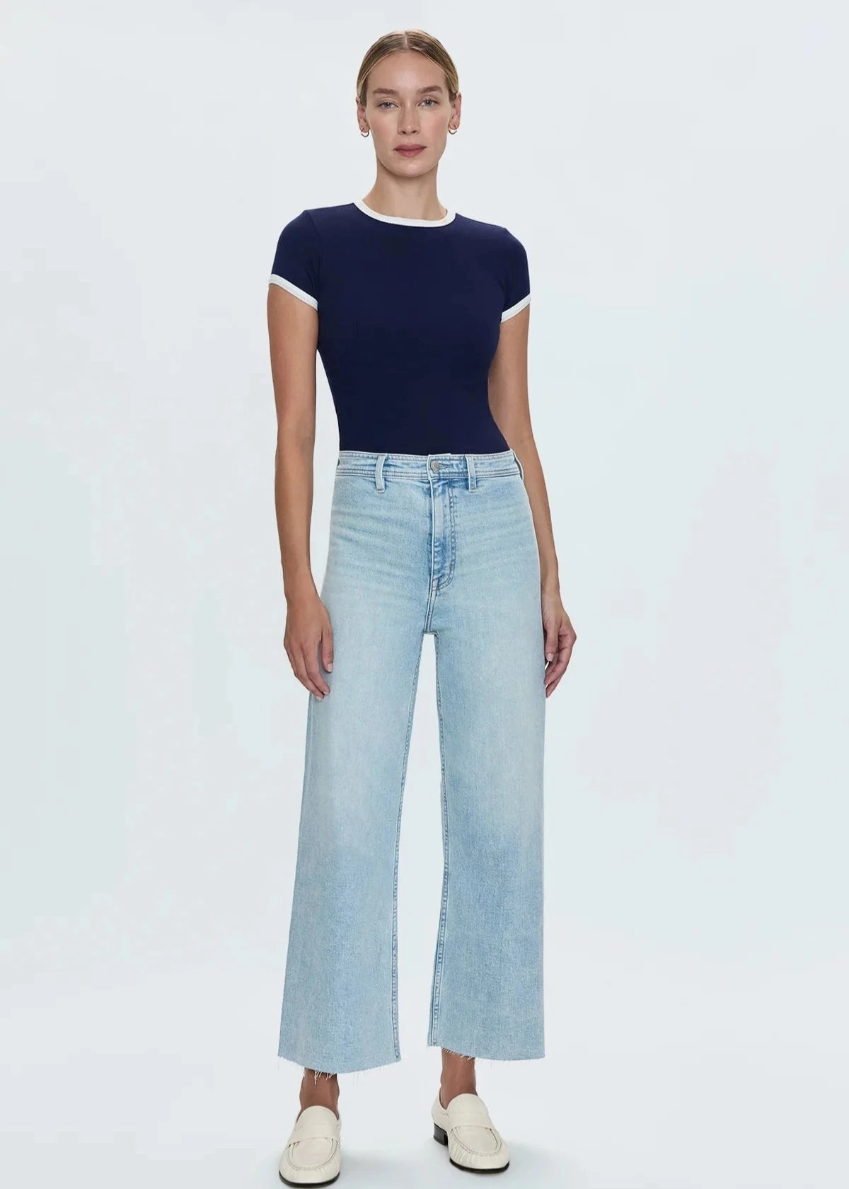 Casual Friday Elegant Casual Pistola Penny Crop High Rise Wide Leg - Collective