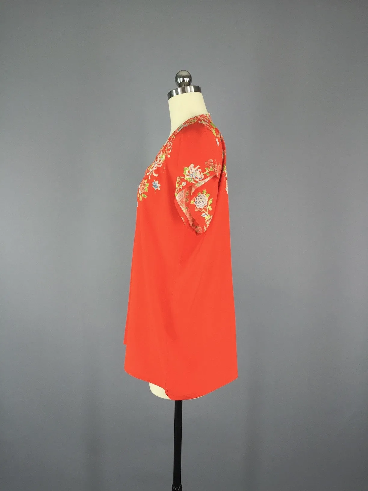 Vintage 1930s Silk Pajamas / Chinoiserie Art Deco