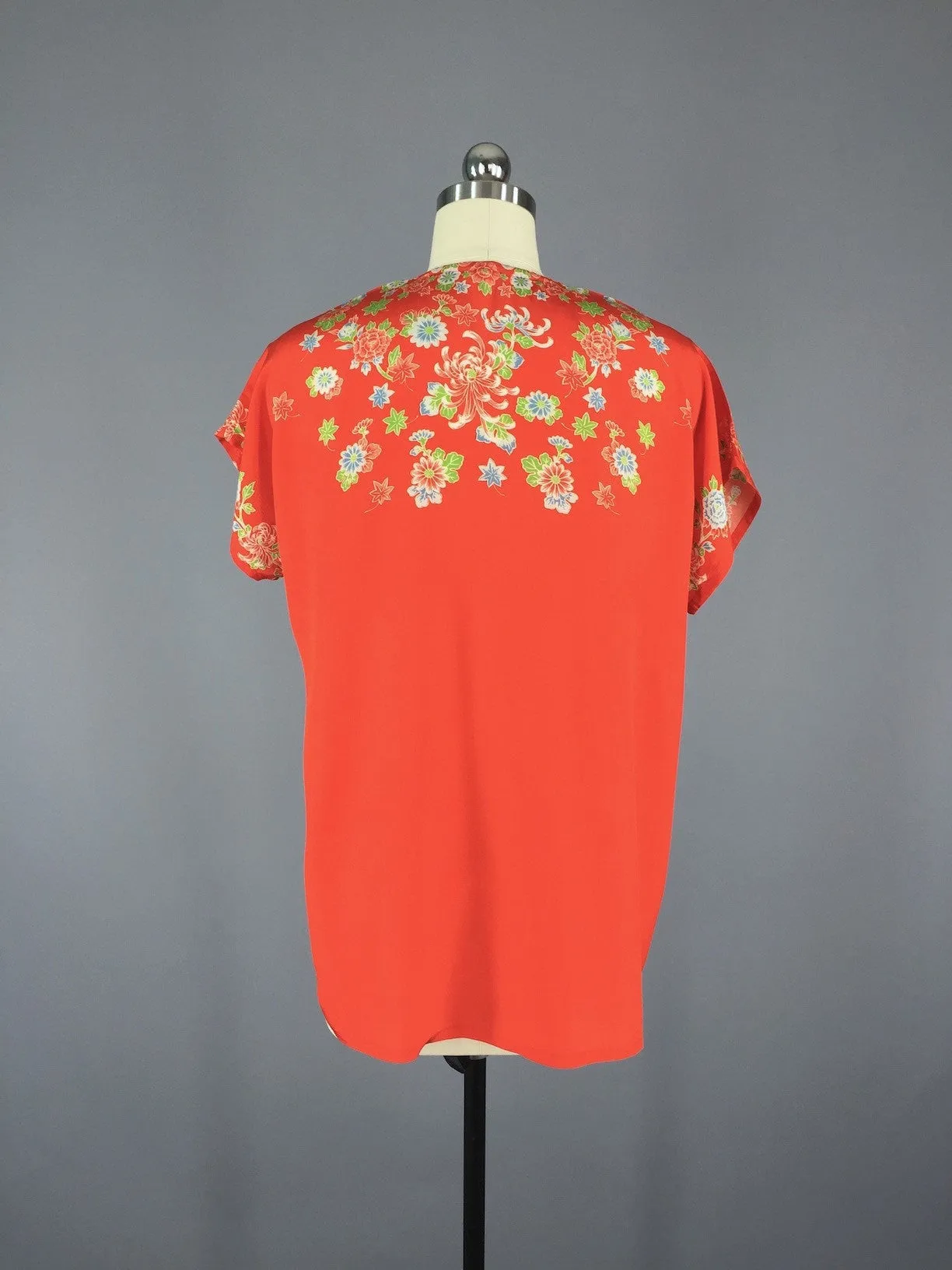 Vintage 1930s Silk Pajamas / Chinoiserie Art Deco