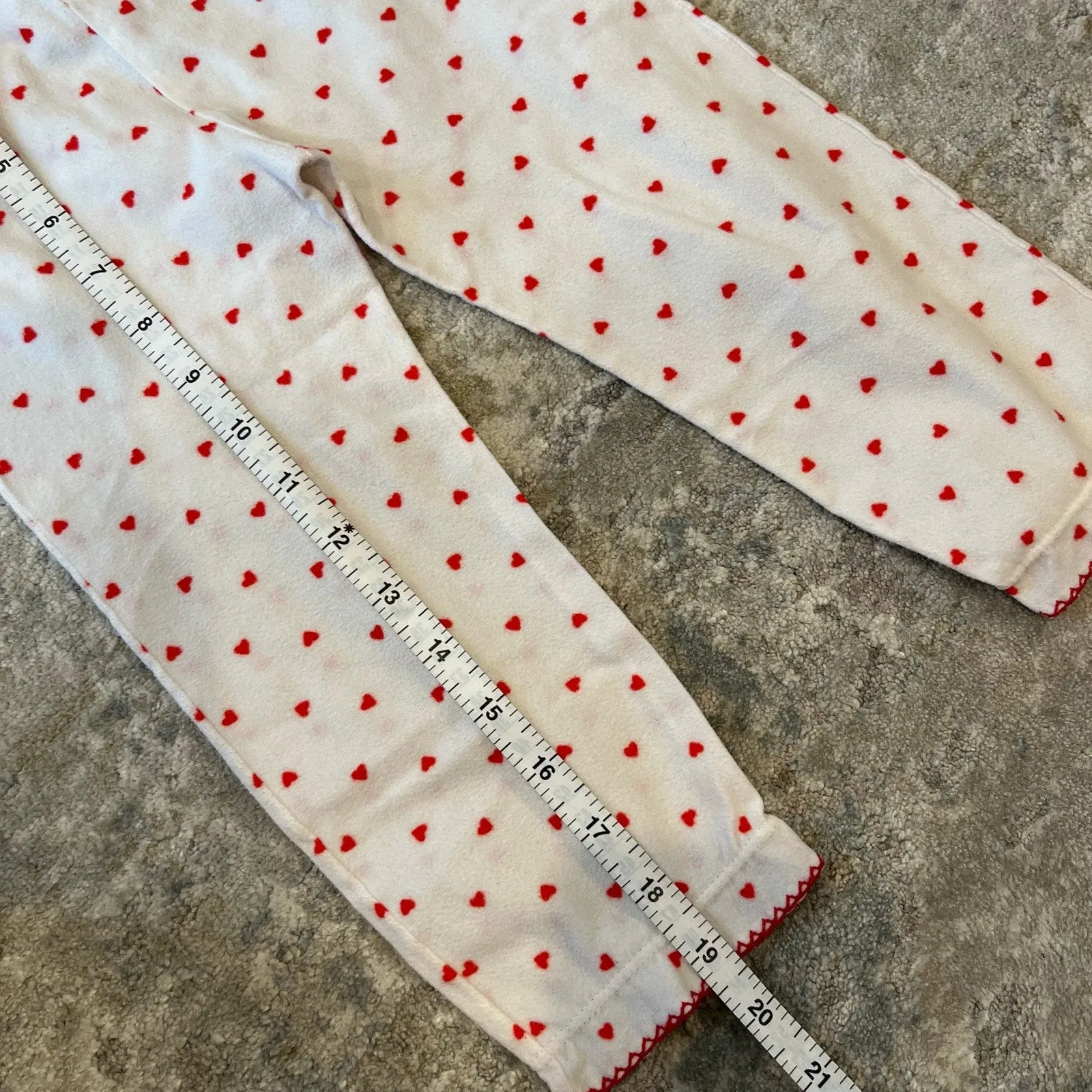 Vintage Carter's Smocked Polka Dot Heart Pajamas 4T USA
