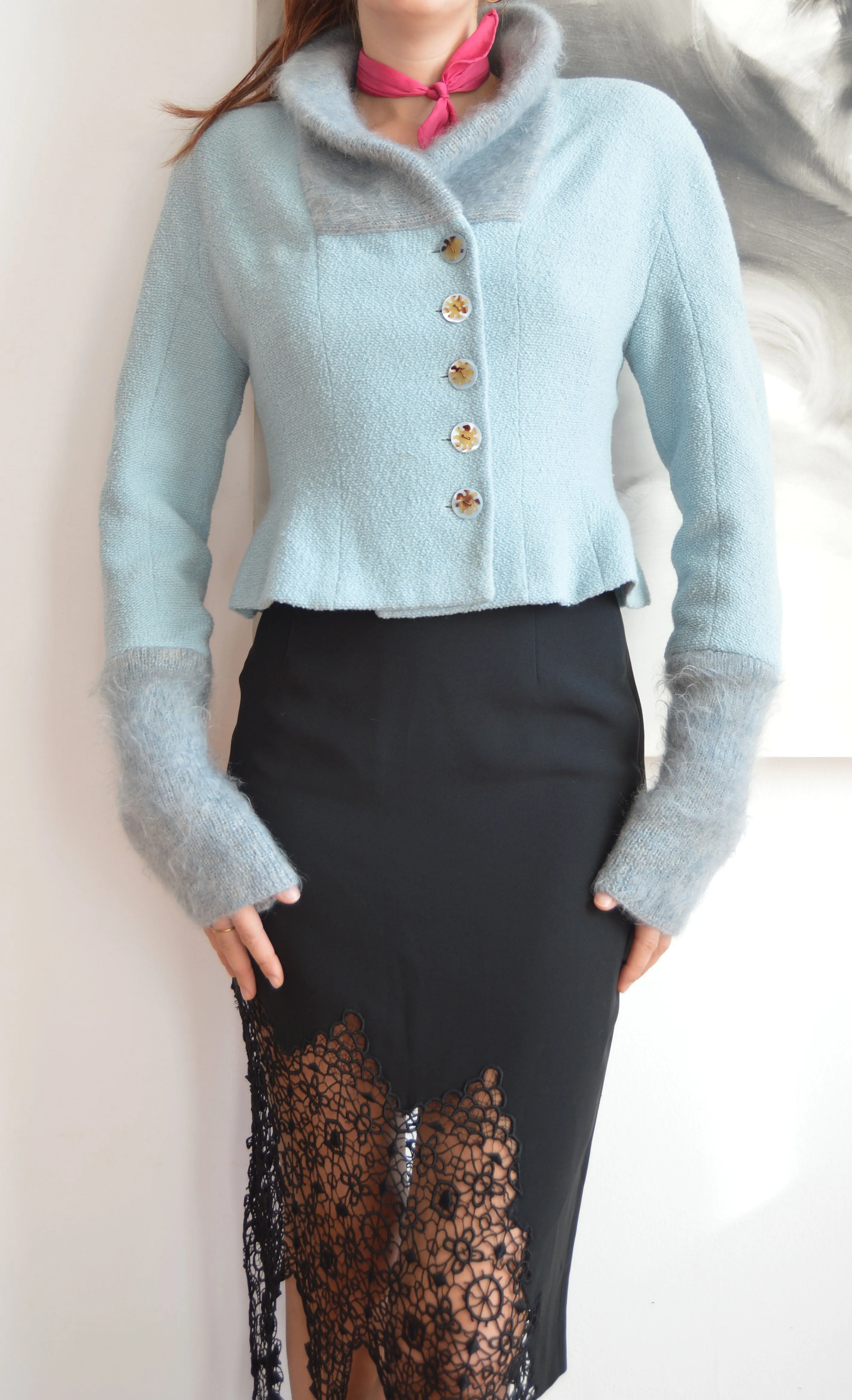 Vintage Chloé Wool Blend Fitted Jacket