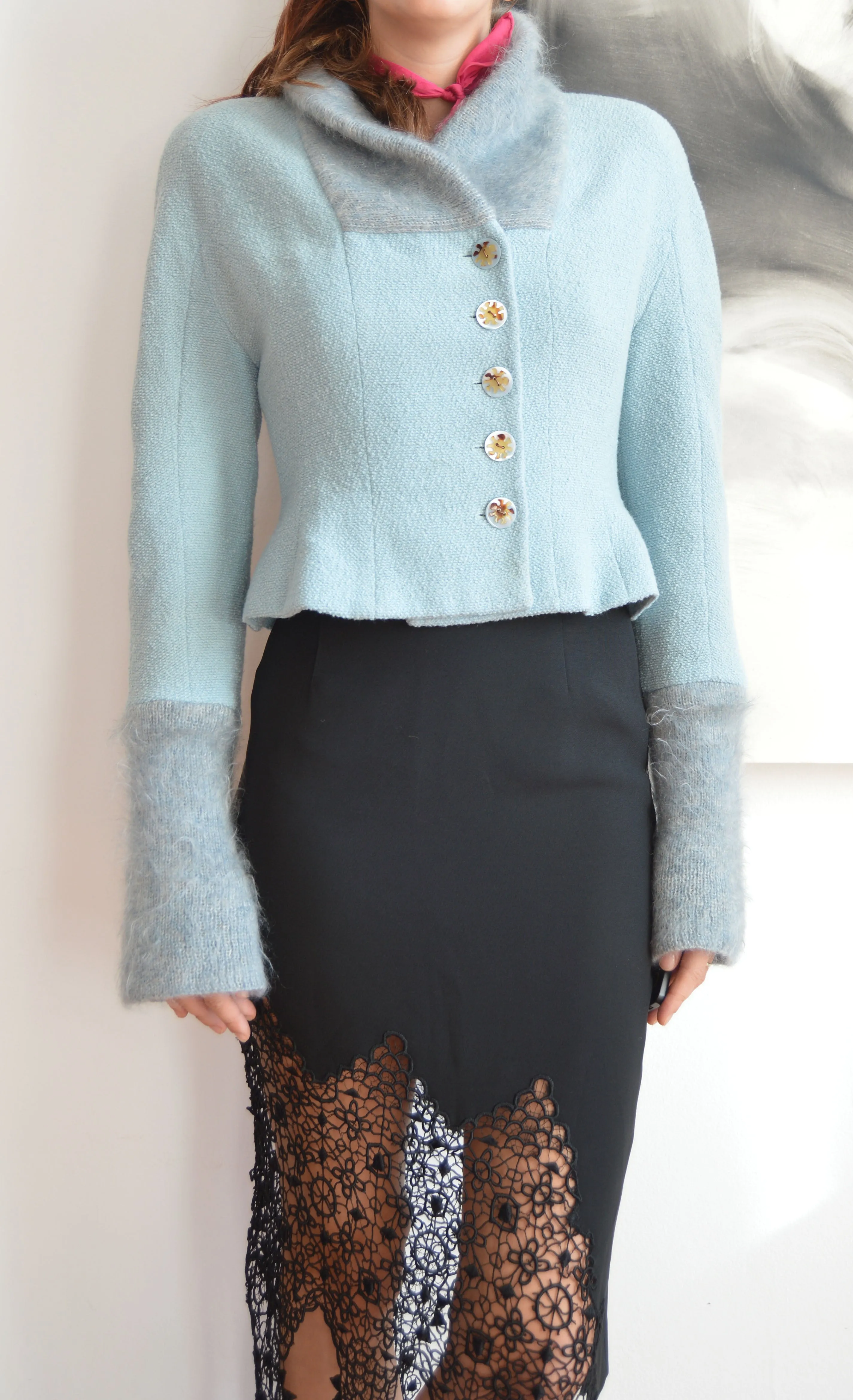 Vintage Chloé Wool Blend Fitted Jacket