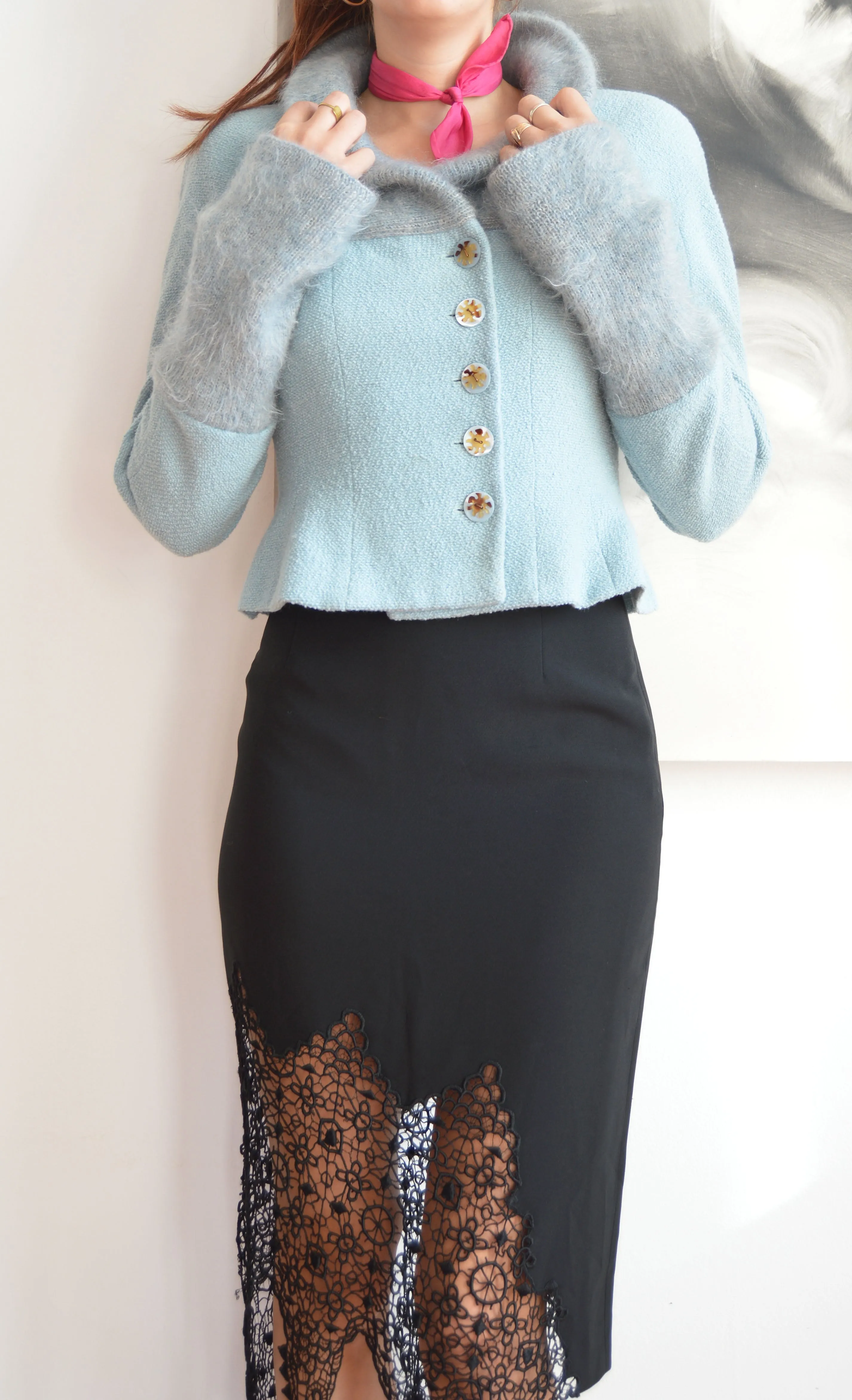 Vintage Chloé Wool Blend Fitted Jacket
