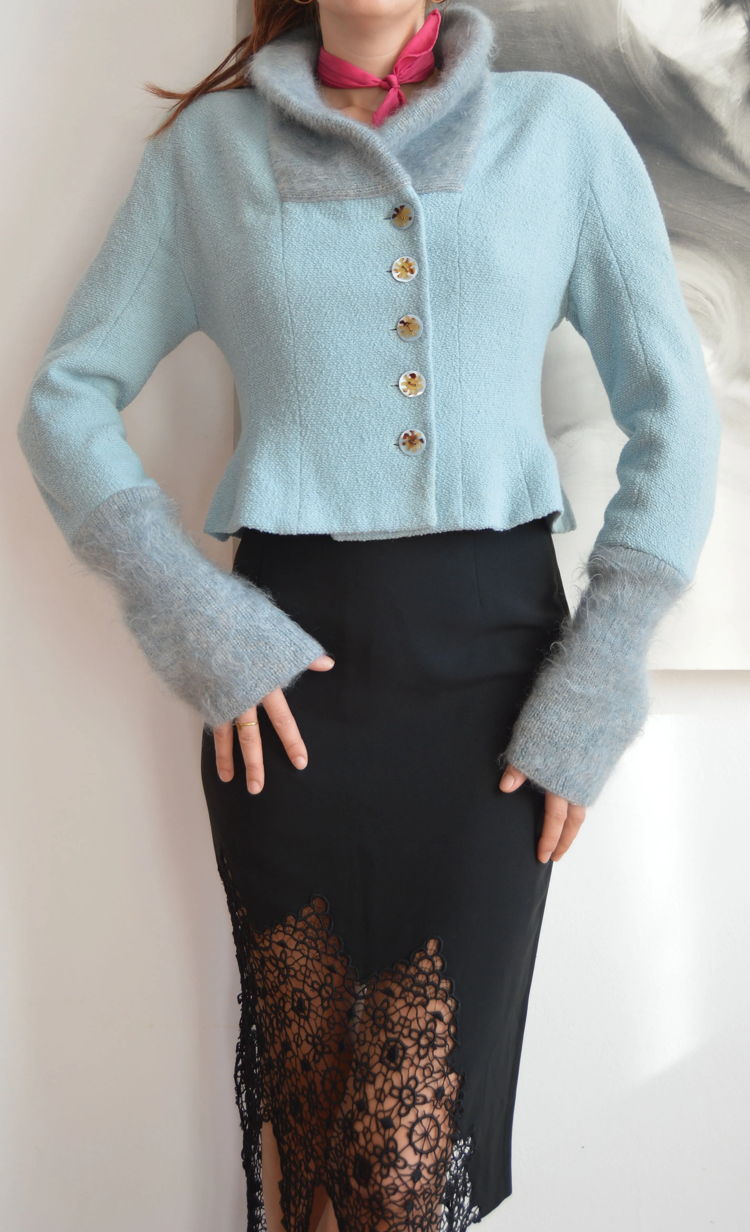 Vintage Chloé Wool Blend Fitted Jacket