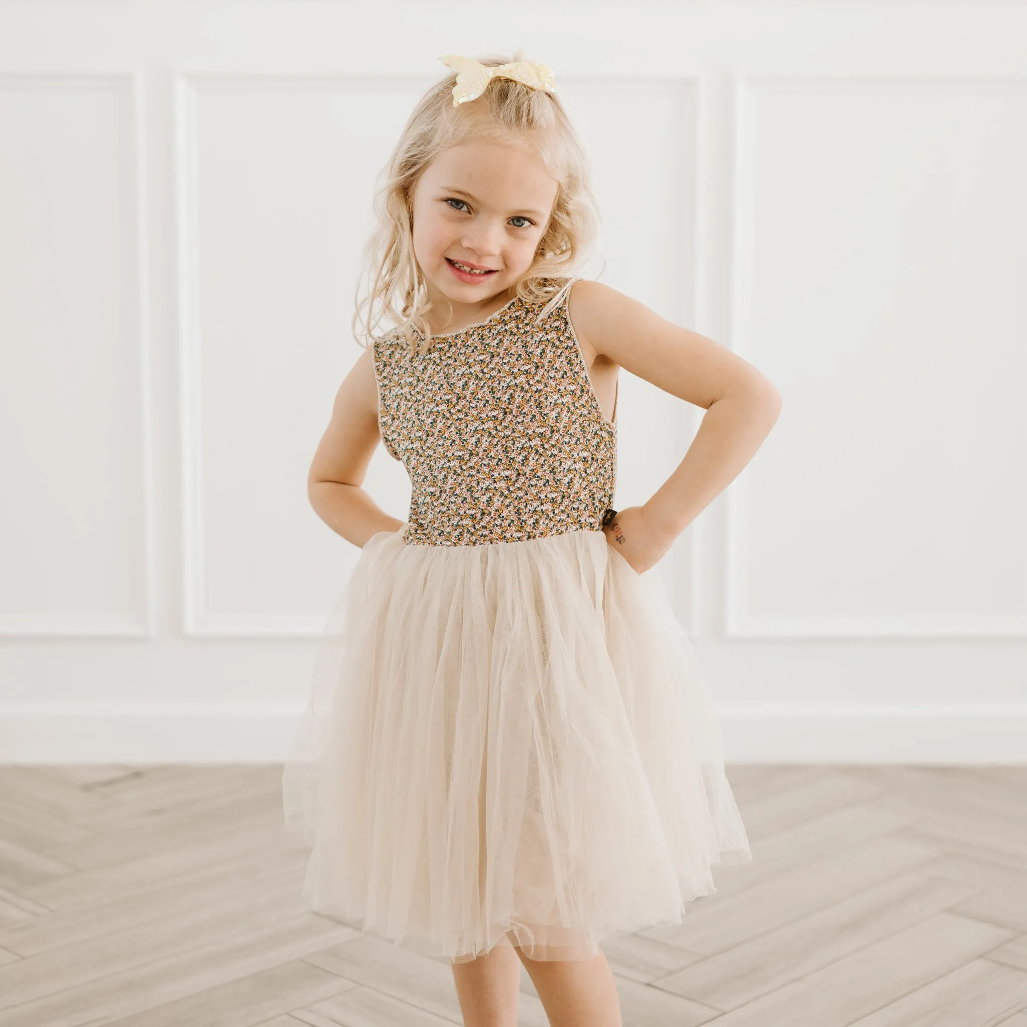 Vintage Flower 4 Tutu Dress