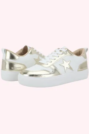 Vintage Havana: Aura Sneakers - Gold