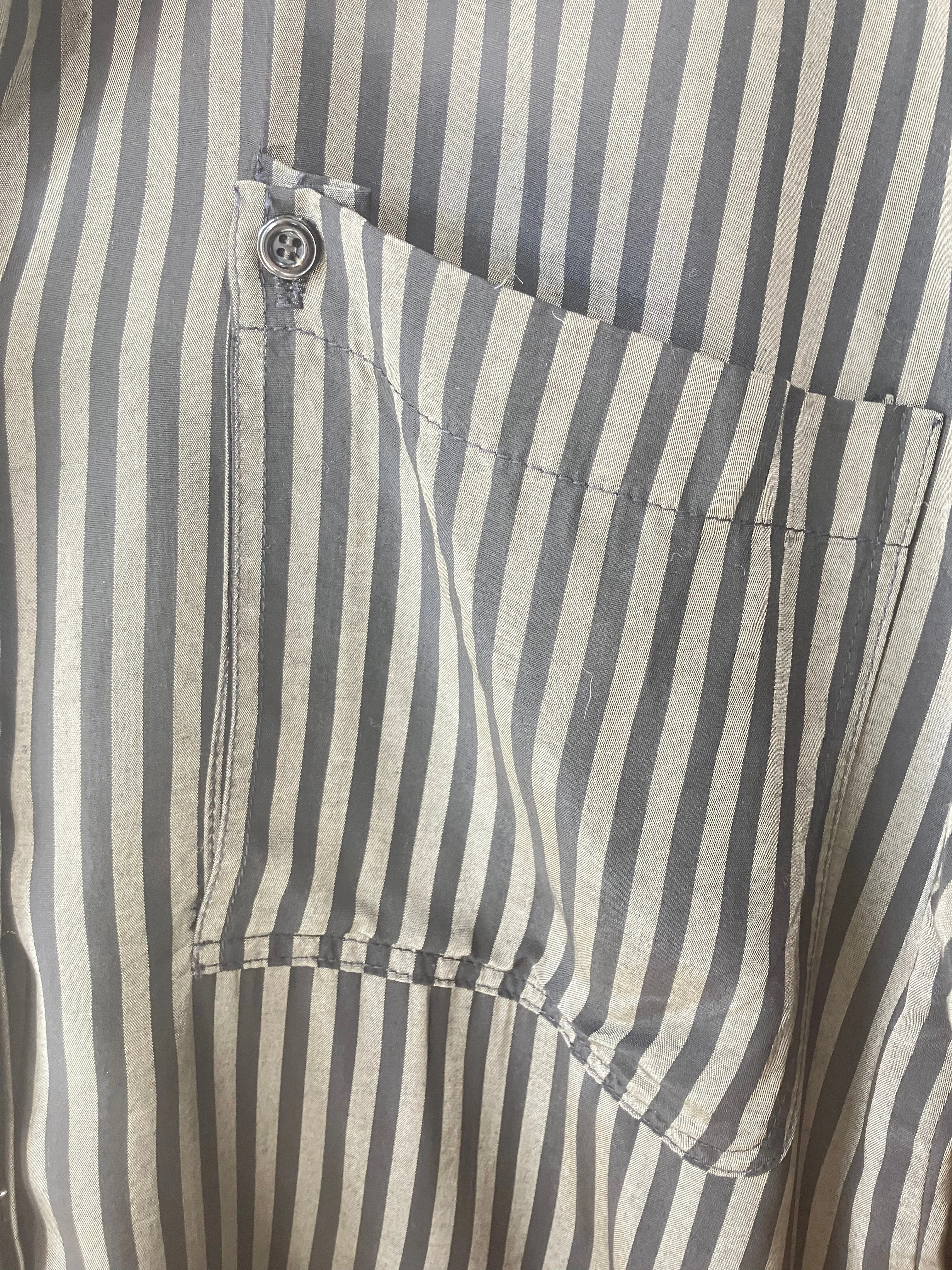 Vintage Howard Wolf Black and Grey Striped Set