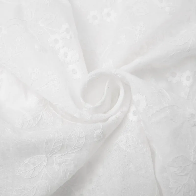Vintage White Buttons Frills Cropped Top