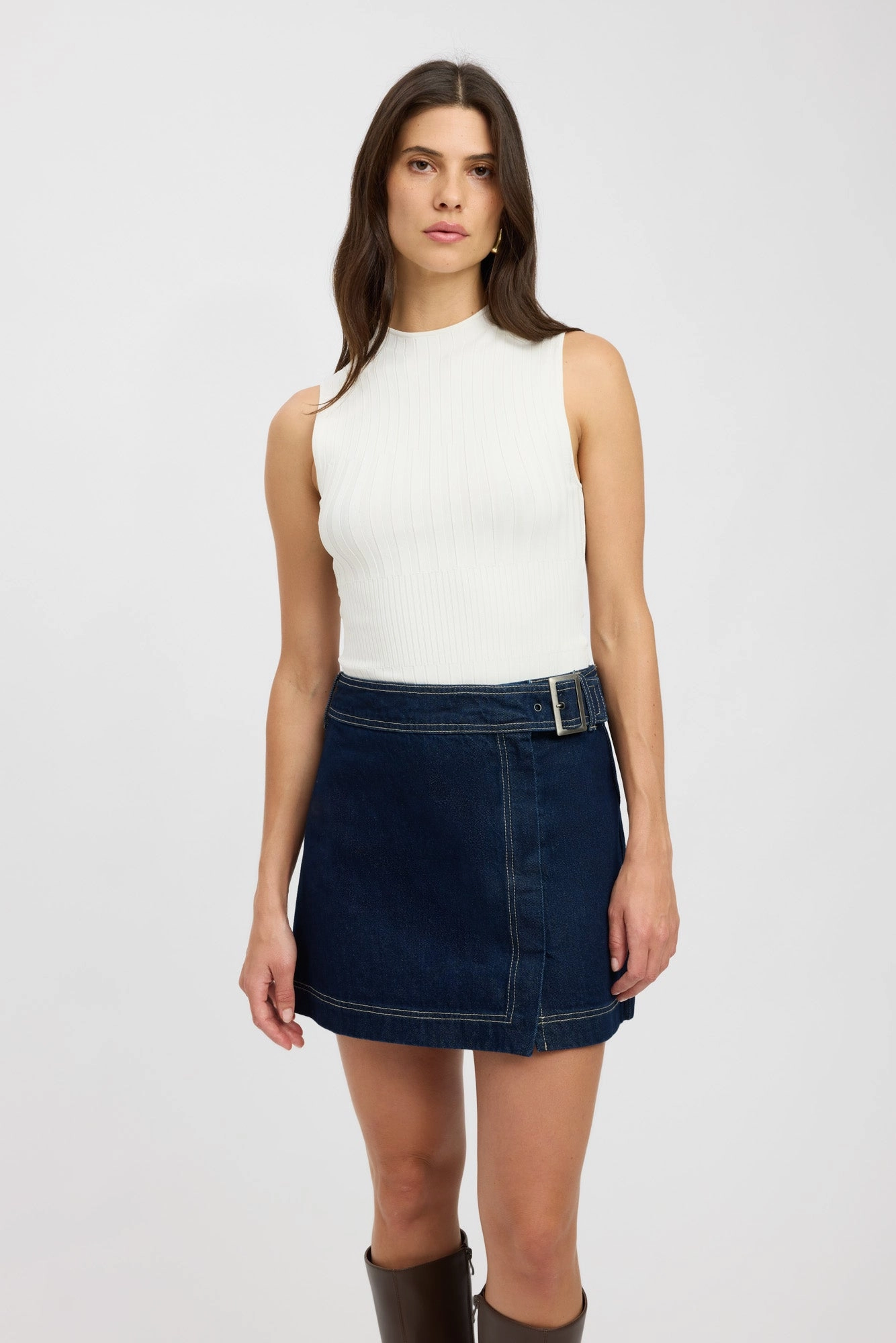 Versatile Waist Design Sampson Mini Skirt