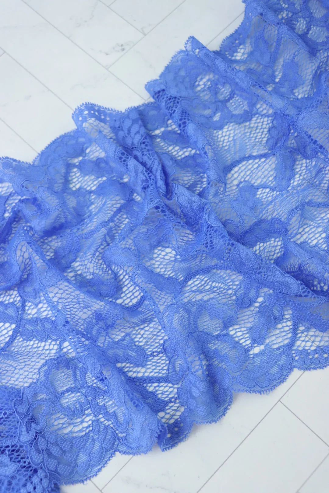Violet Glow 9" Wide Stretch Lace