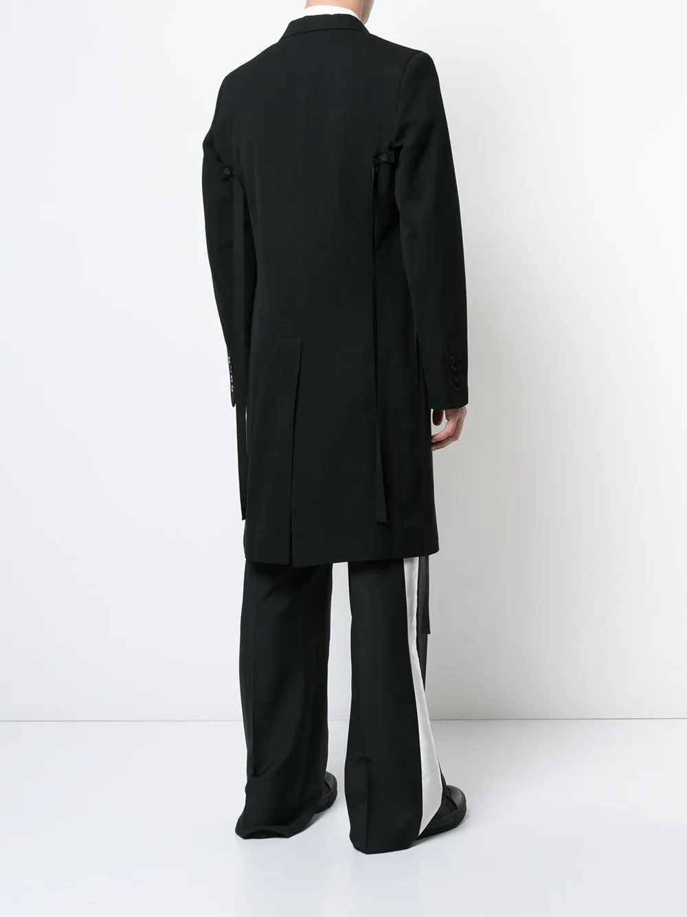 Virgin Wool Cotton Coat Laine