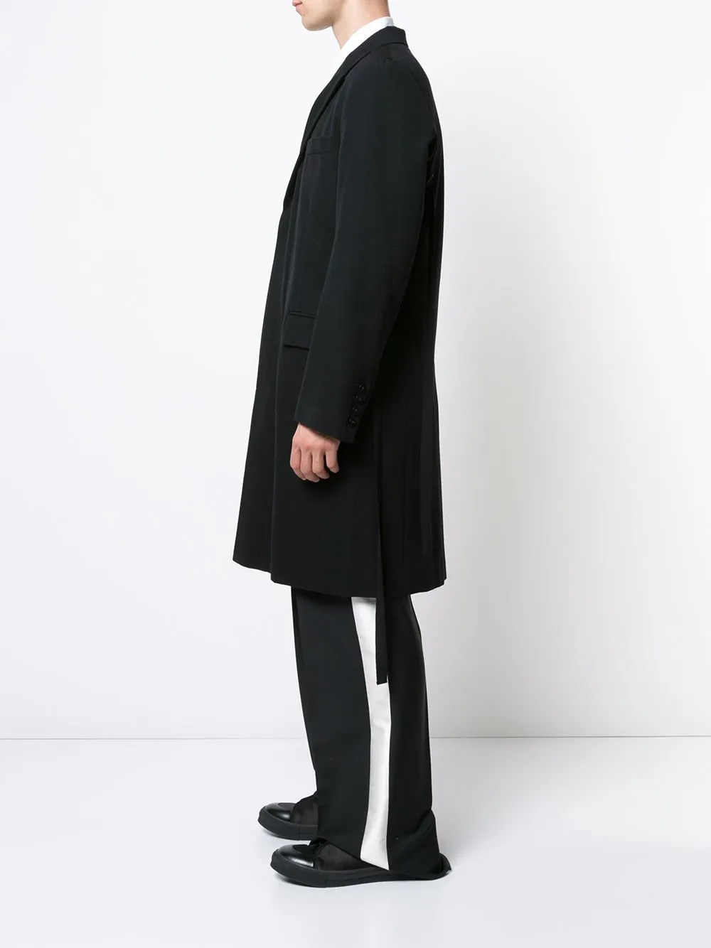Virgin Wool Cotton Coat Laine