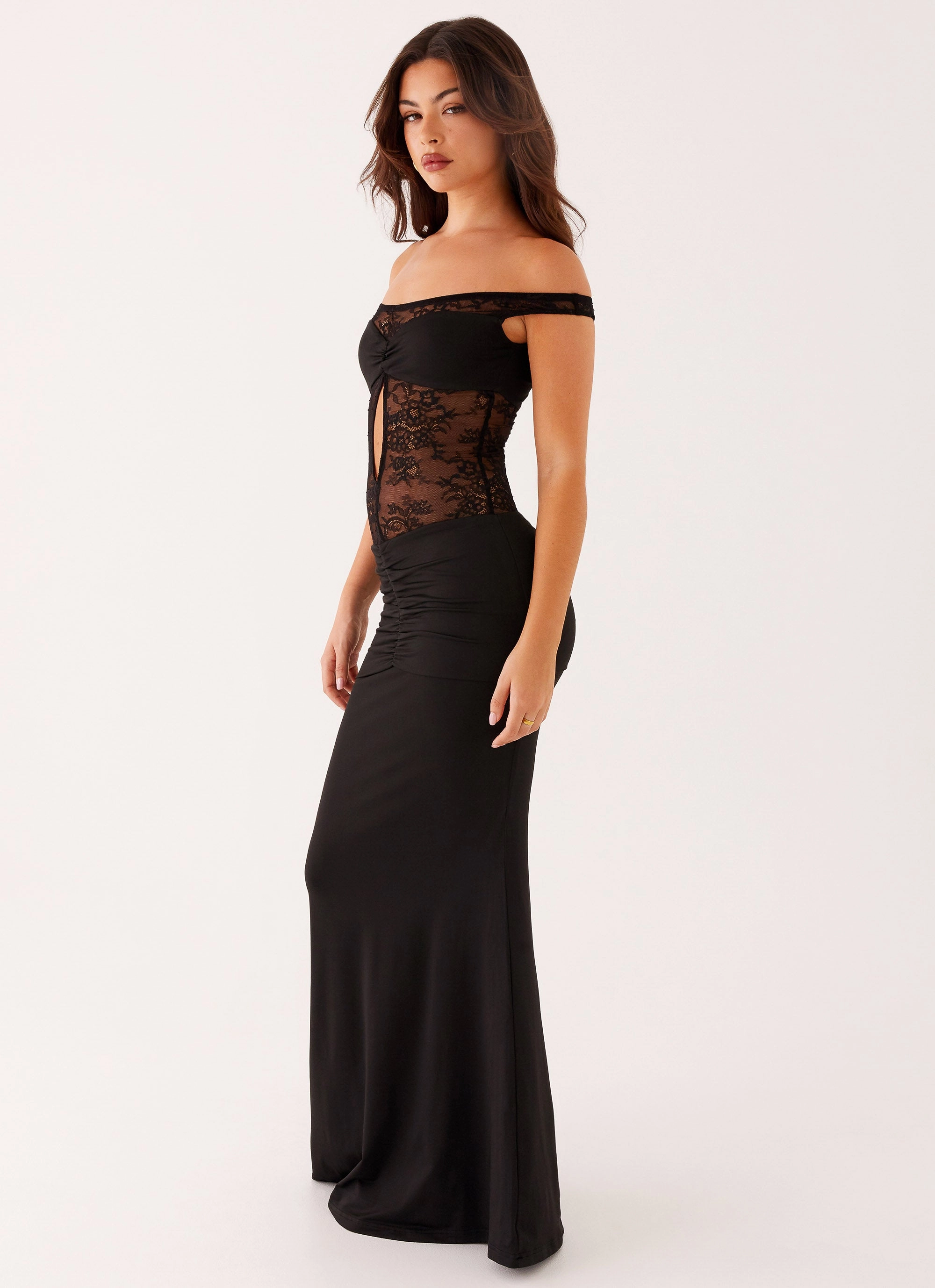 perfect for events Skin Glow Virgo Maxi Dress - Black