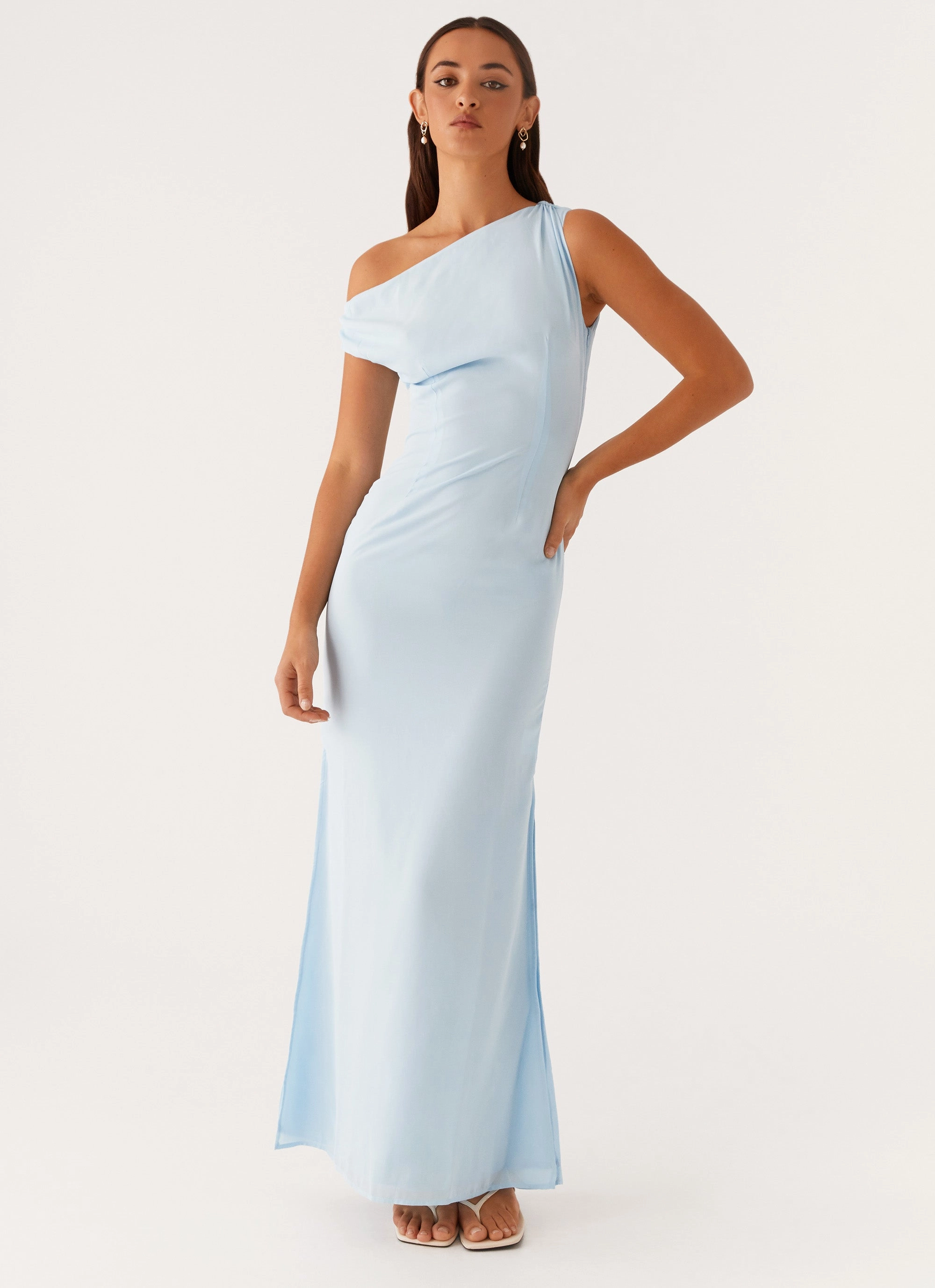 Dinner Date Maxi Dress - Blue Day-To-Night Wear Light Wear