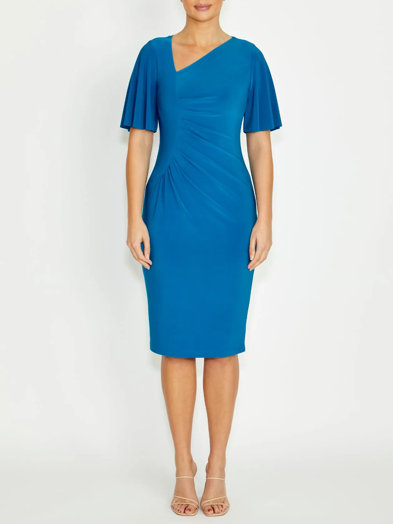 Smart Cut Sophisticated Style Viviana Capri Jersey Dress