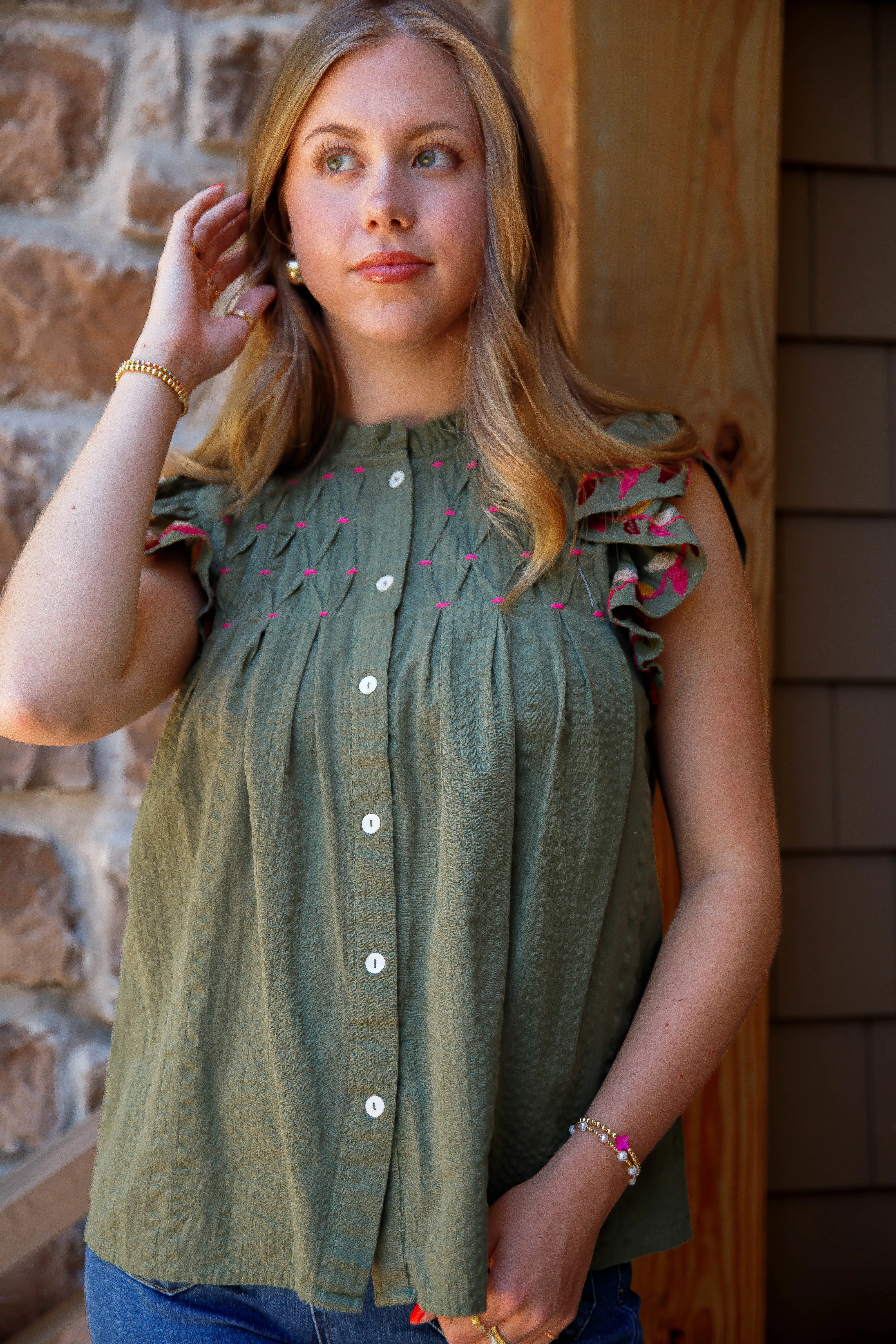 Comfortable Cut Wants and Needs Blouse