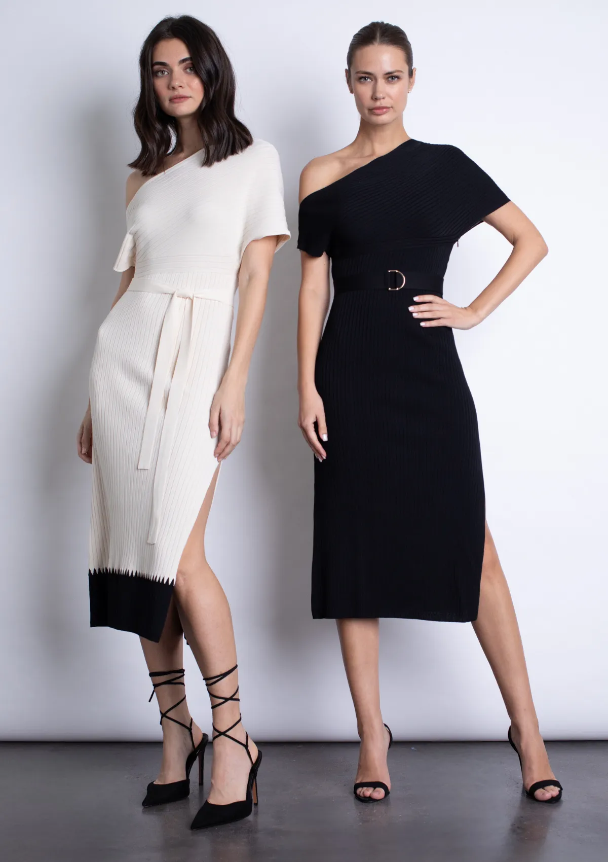 All Inclusive Amber Knit Midi Dress - Black