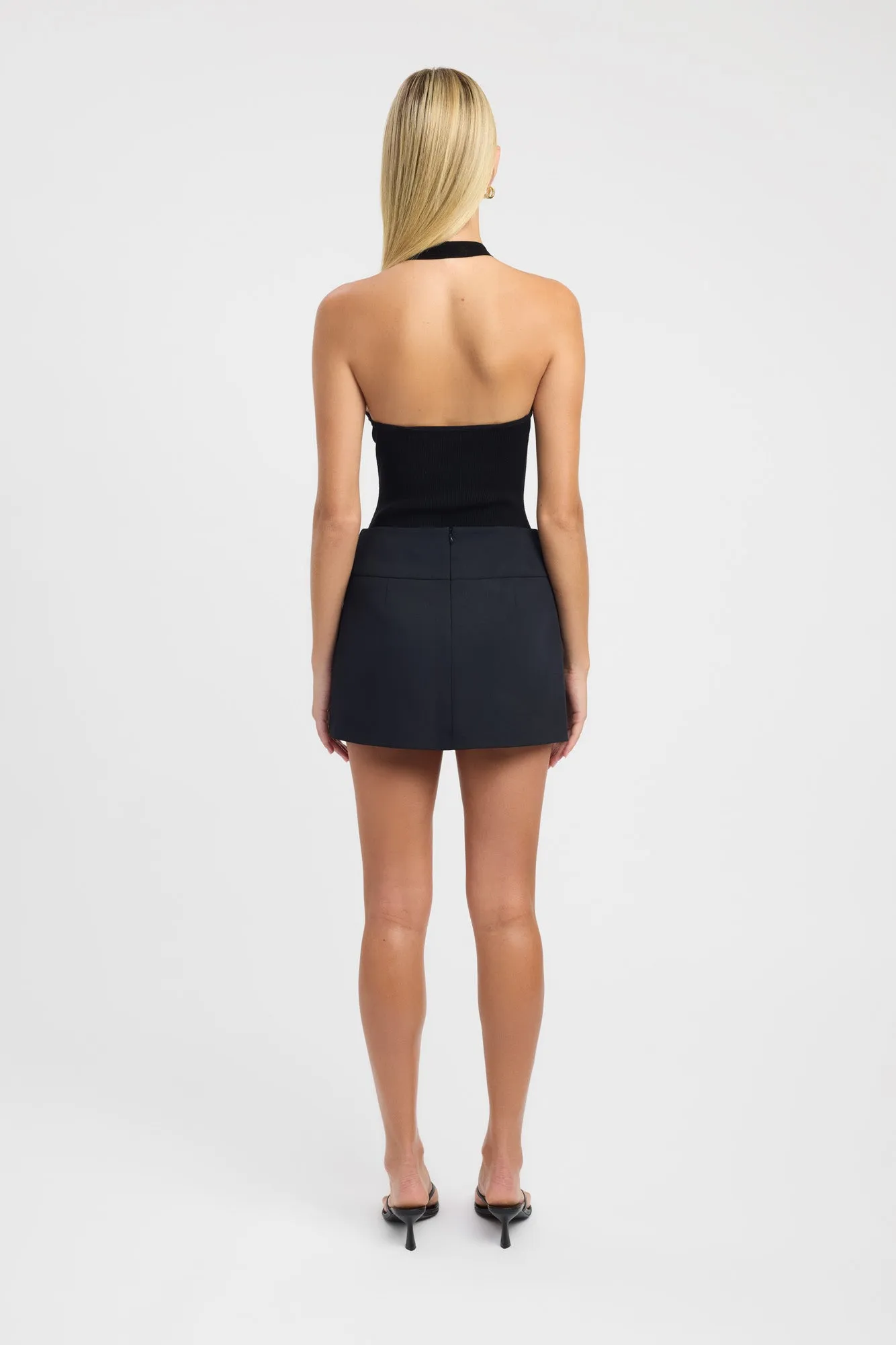 Material Innovation Ariel Double Belt Mini Skirt