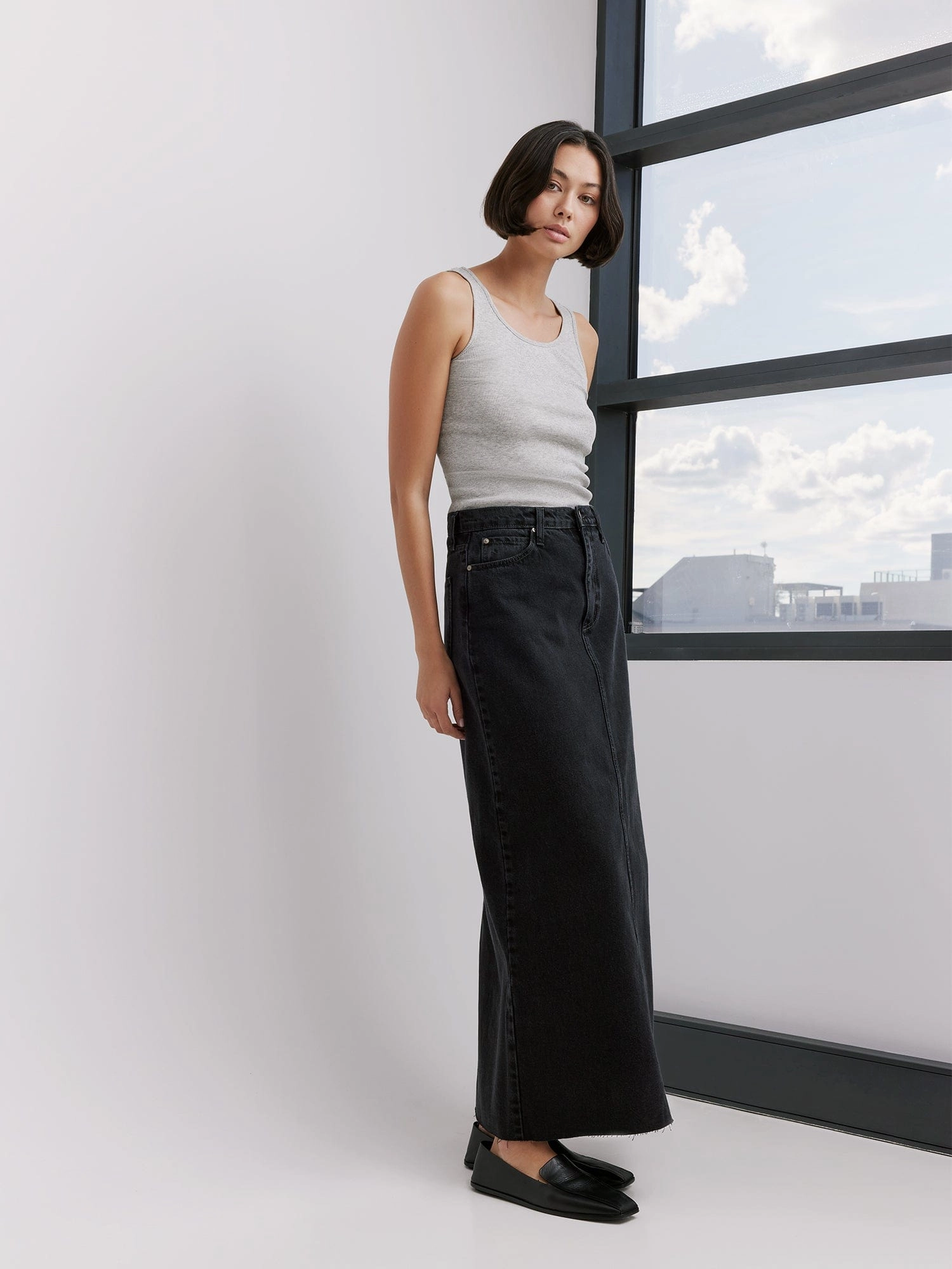 meditation wear Roxanne Skirt Back Split Elemental