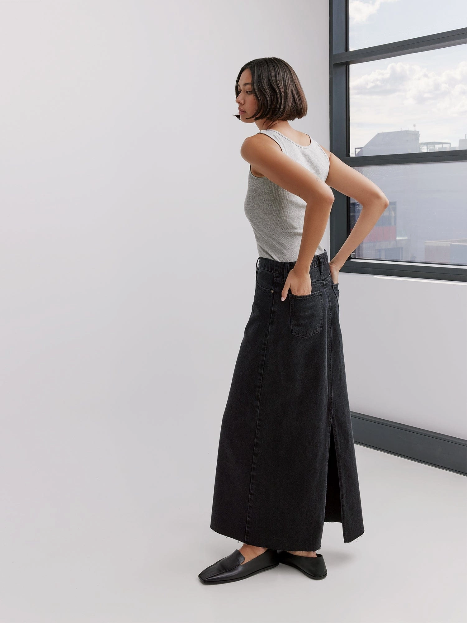 Wide Range Motion Move Friendly Roxanne Skirt Back Split Elemental