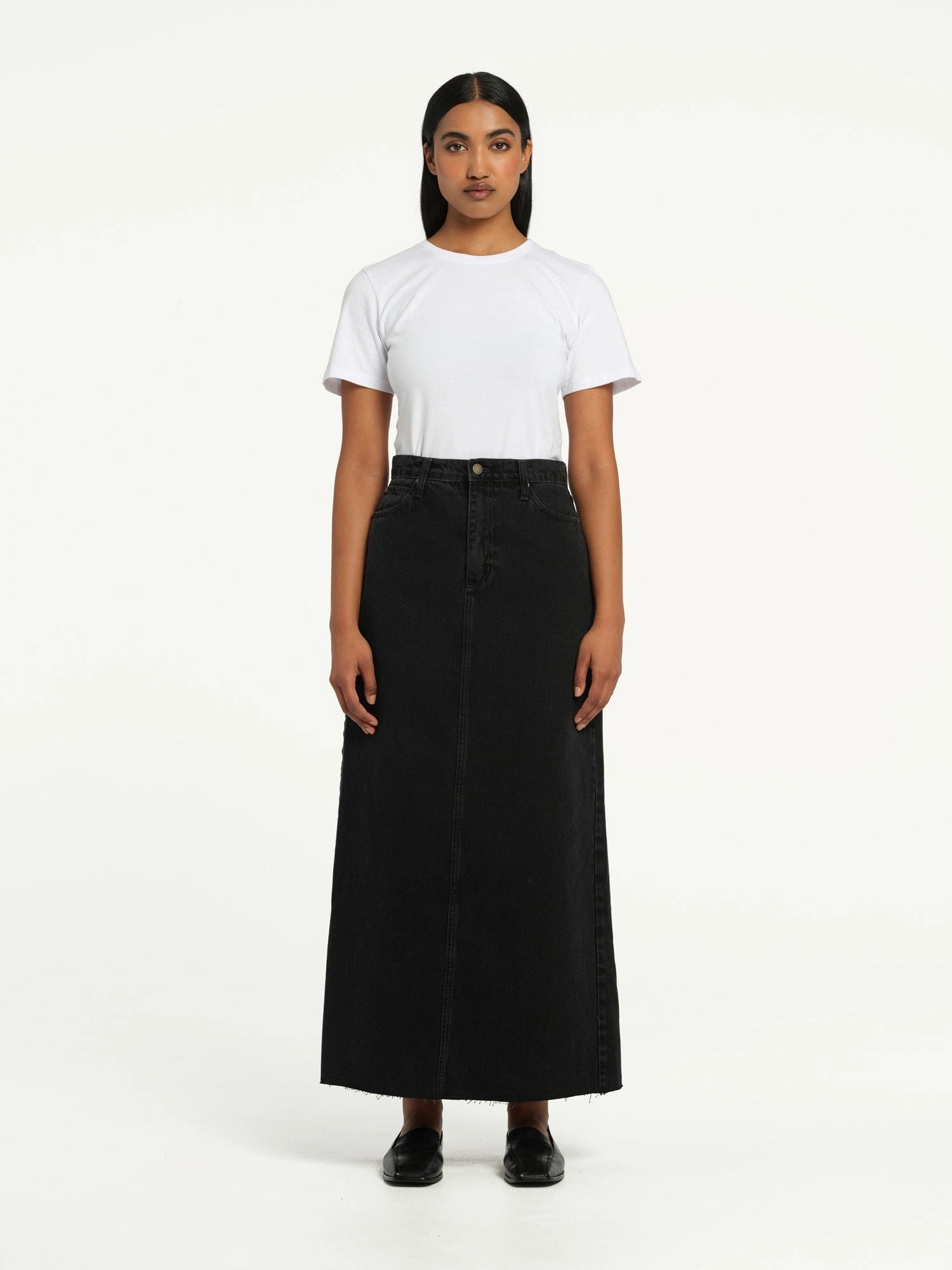 Roxanne Skirt Back Split Elemental Motion Ready Vegan Leather