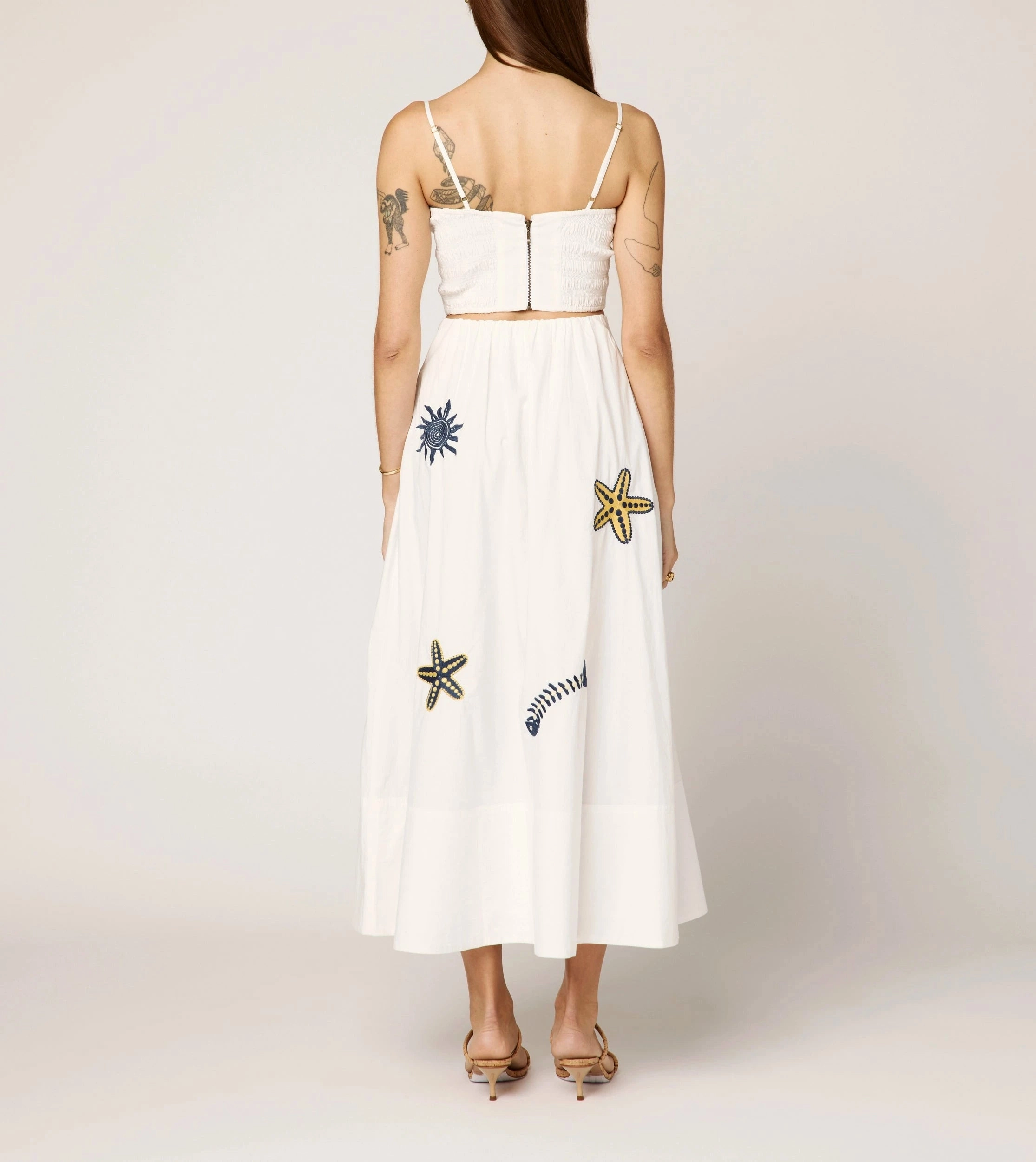 Sage Top | Ivory Multi AdjustableHemCuffs