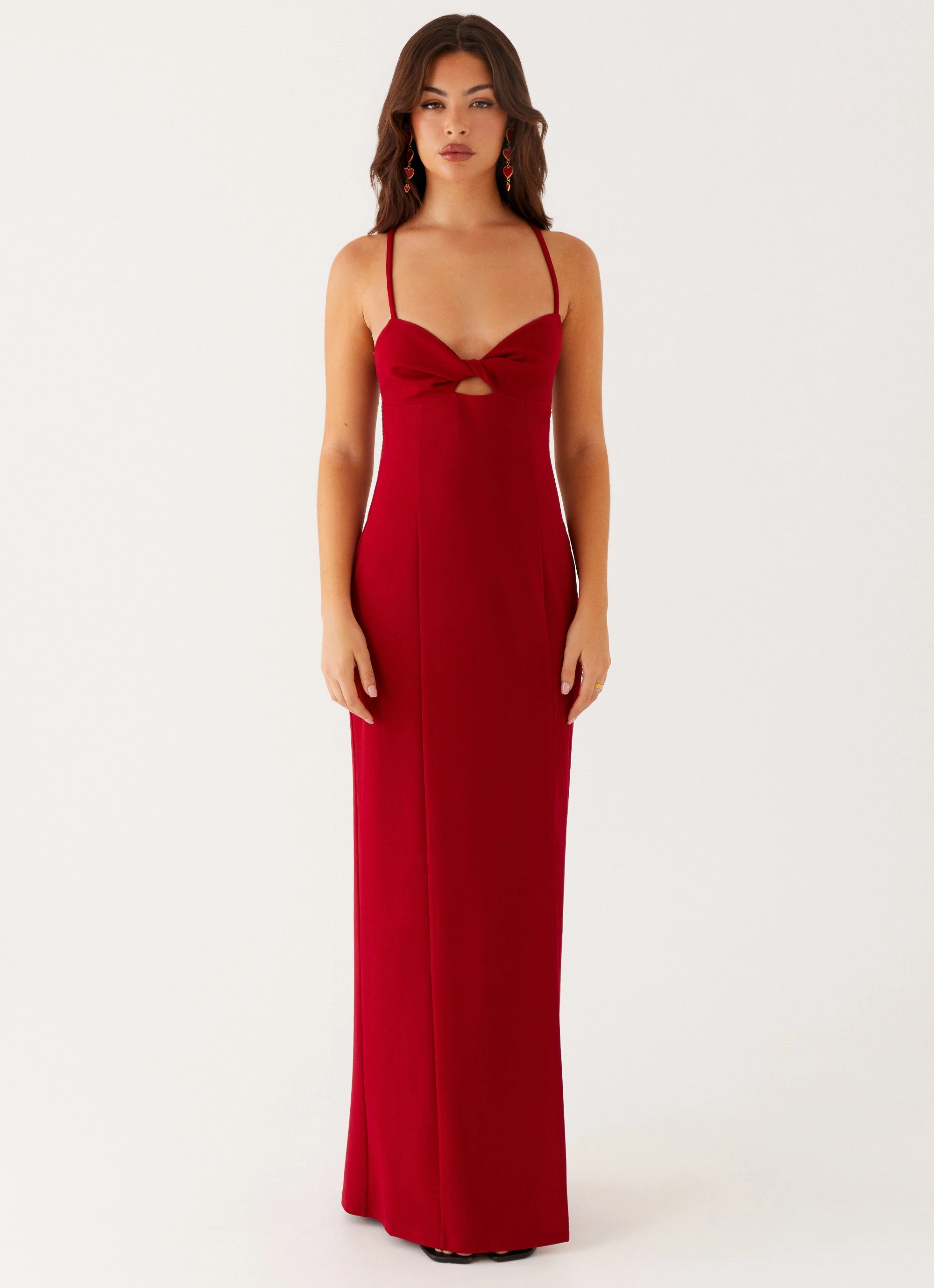 Heartbreaker Maxi Dress - Deep Red Summer-Season Chic casual