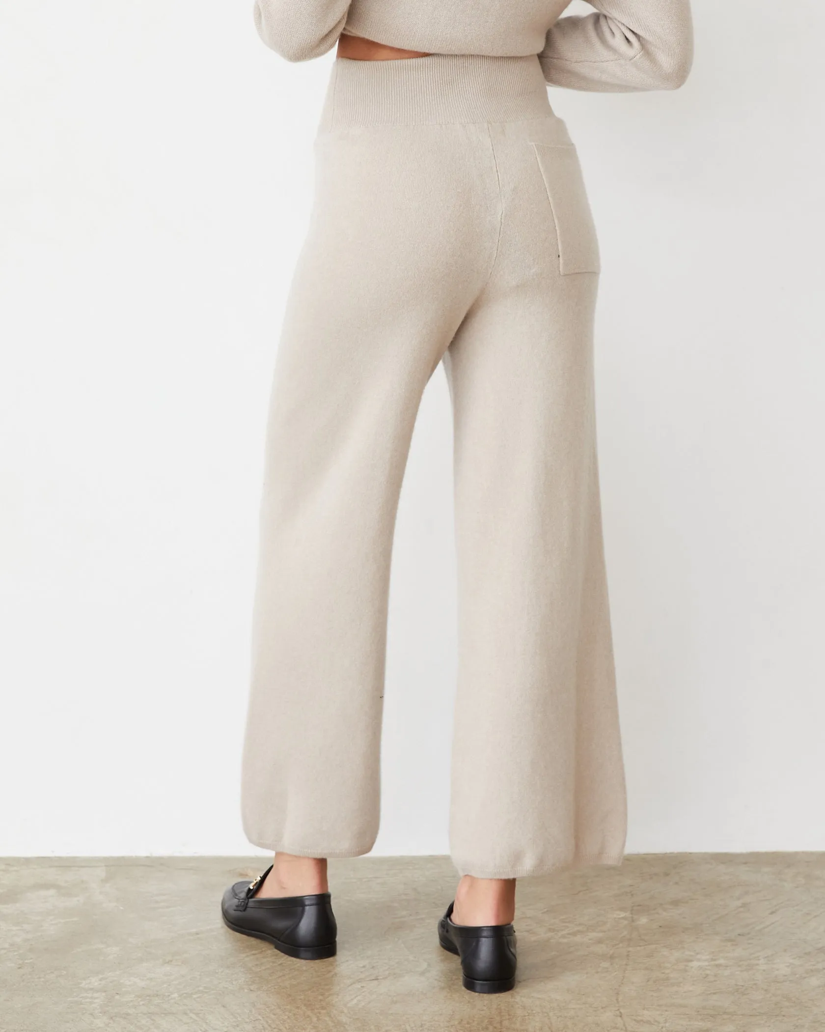 Cashmere Crop Pant Double Stitched