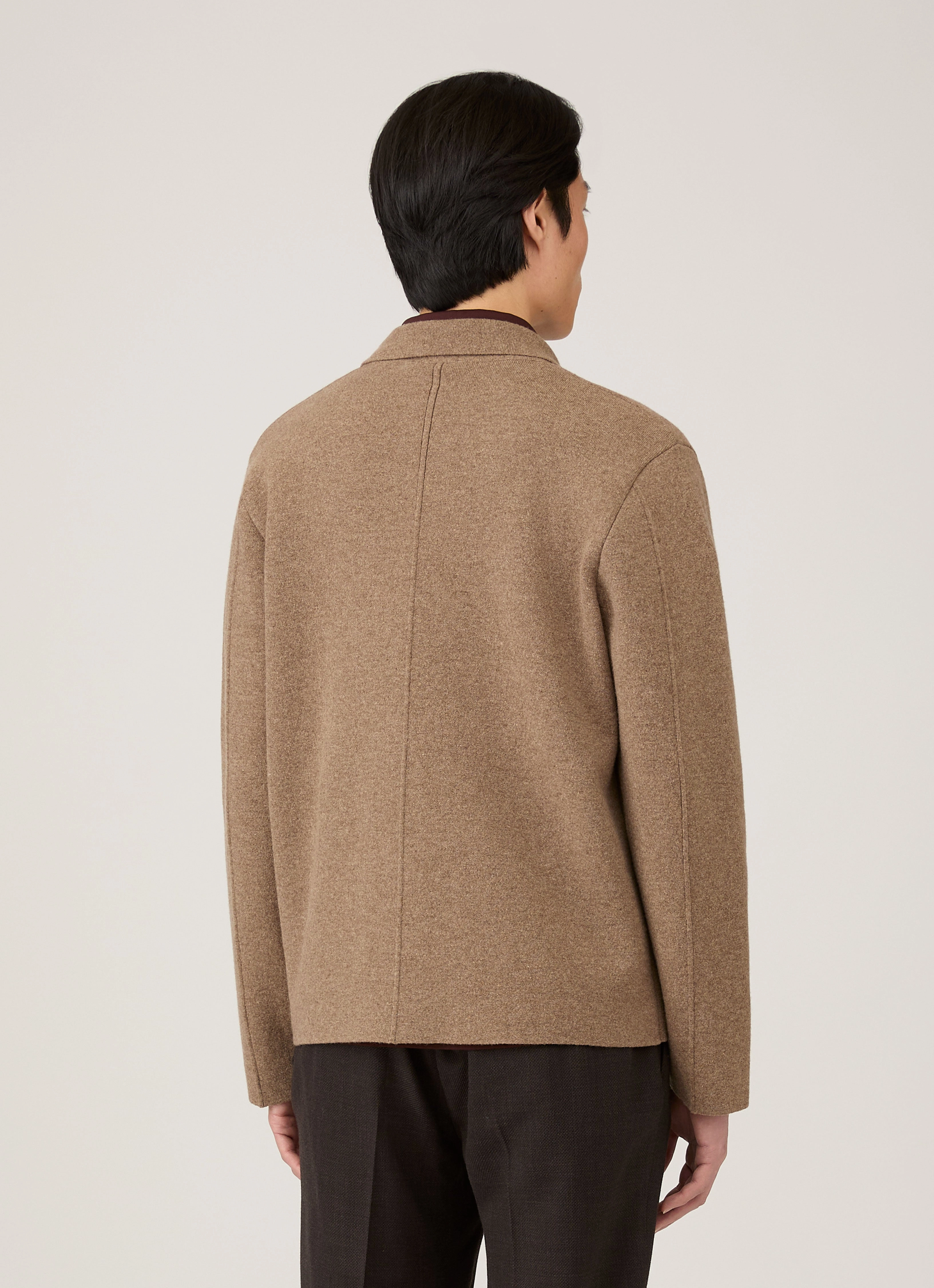 All Day Use Water Resistant Shell Men's Double Faced Jacket in Mink