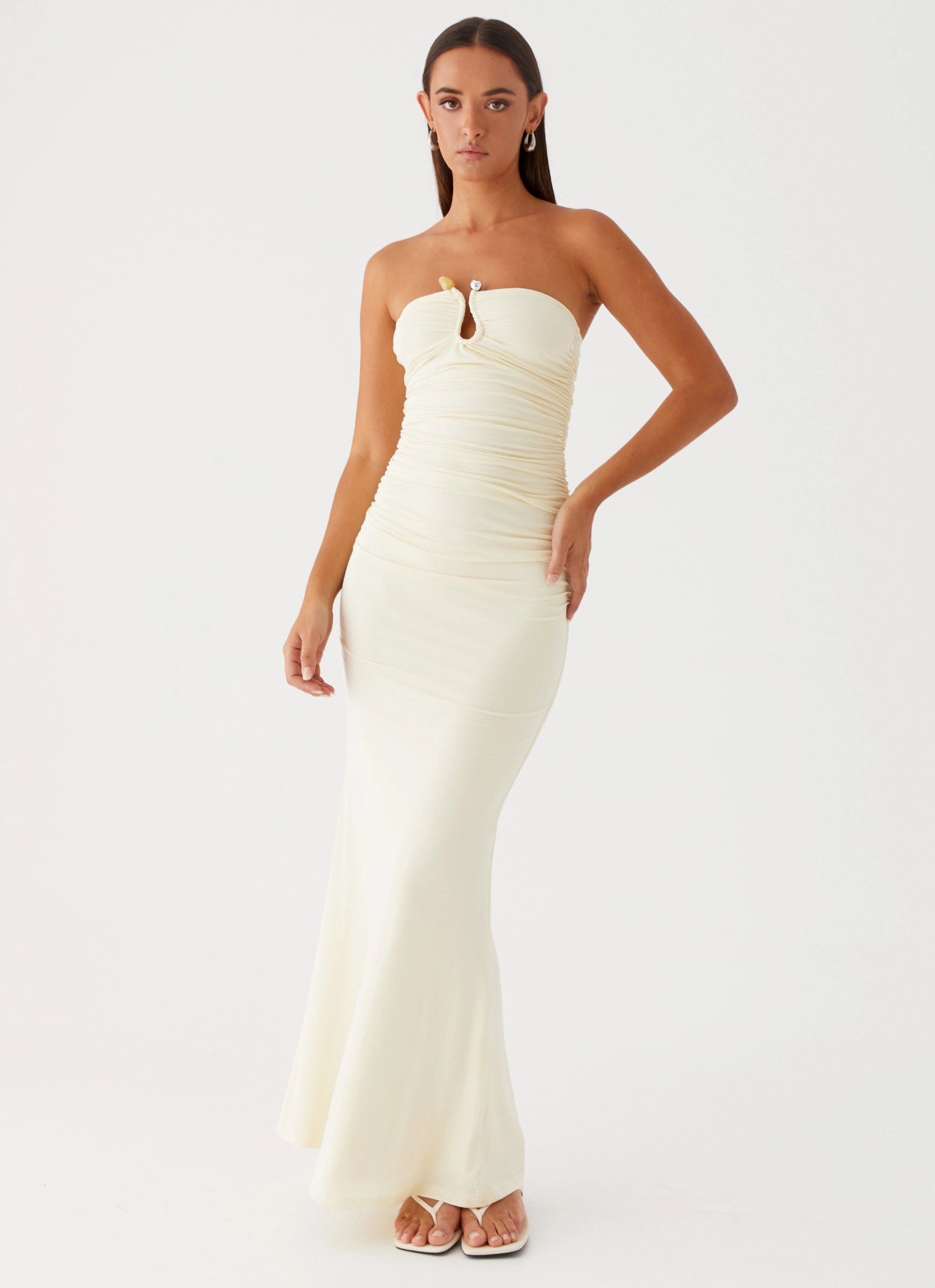 Sculpted Fit Rudy Maxi Dress - Yellow