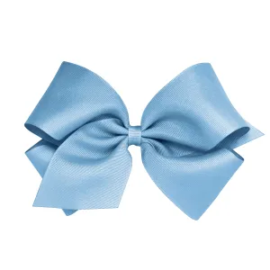 Wee Ones King Grosgain Bow - Millenium Blue