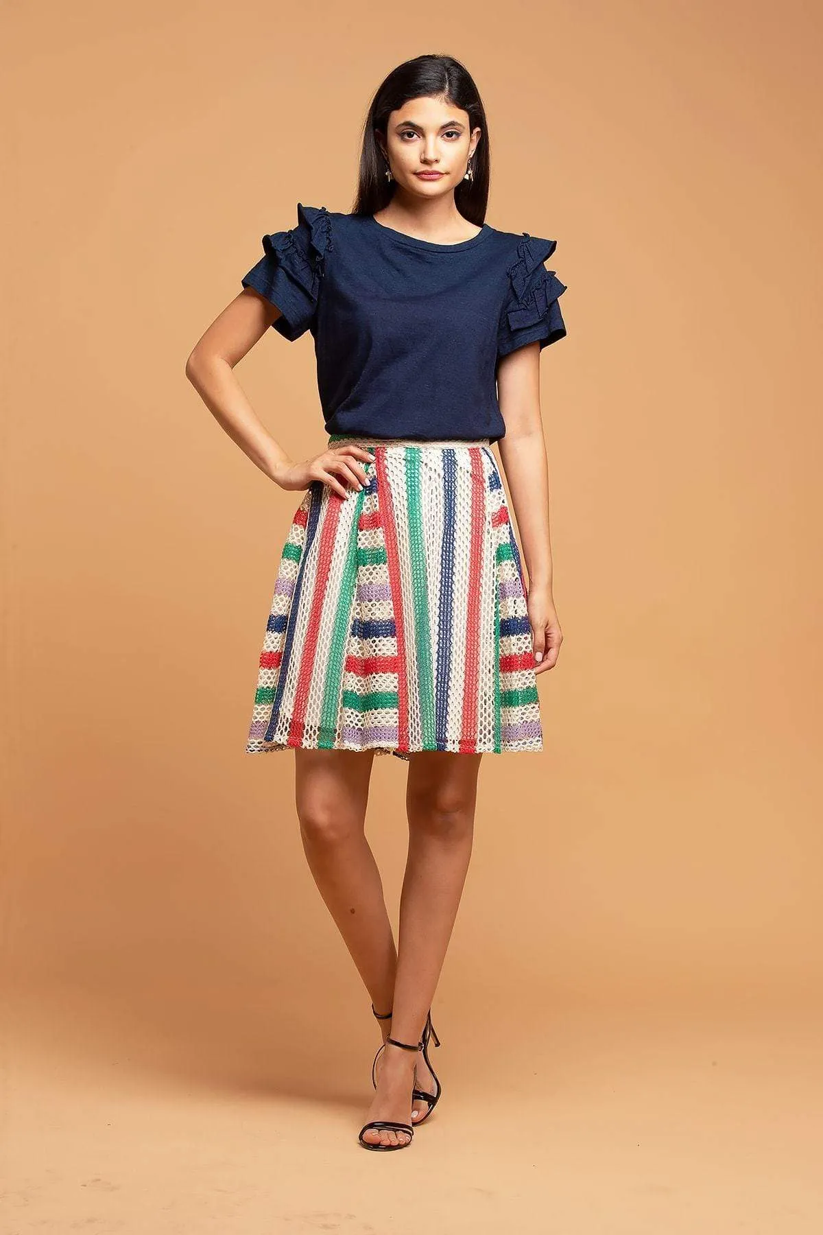 Comfy Wear Casual Feel Tuxedo Skirt - Arriba