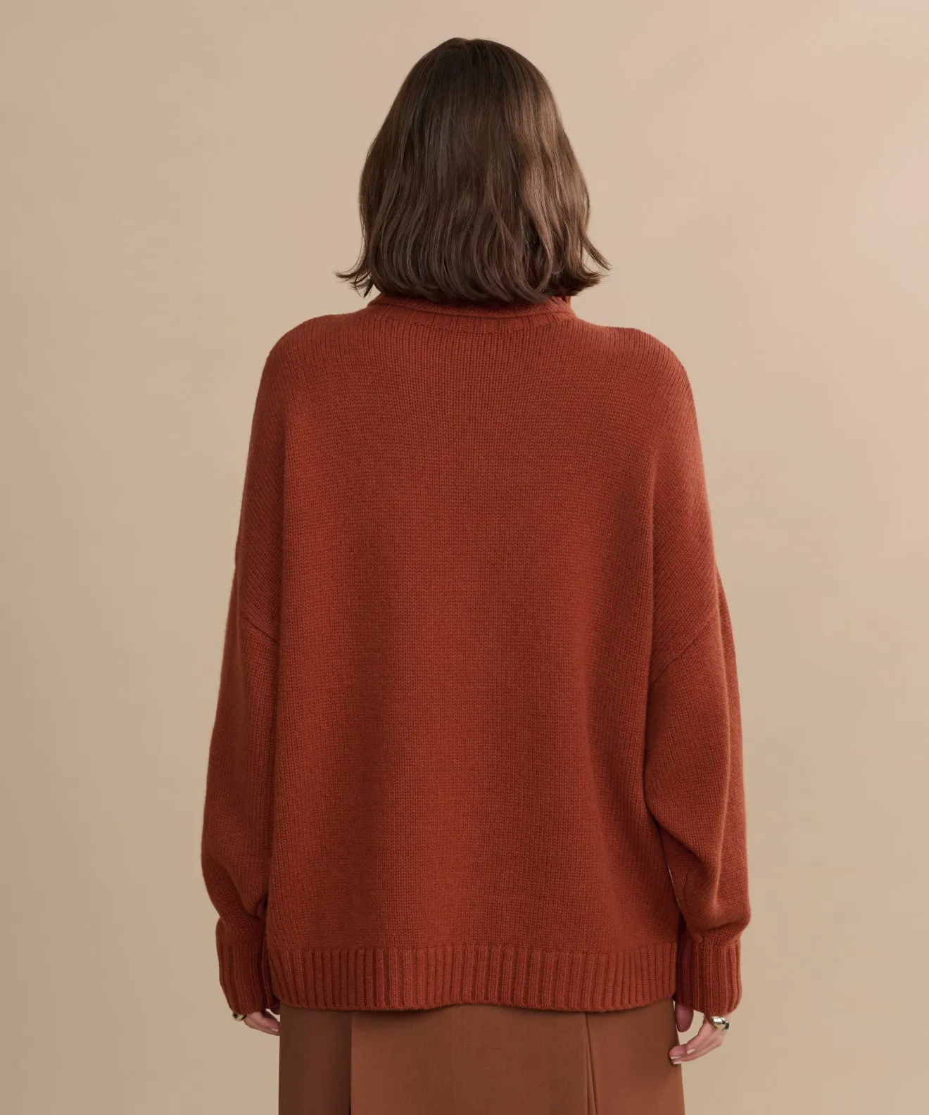 Recycled Polyester Cashmere Porter Turtleneck