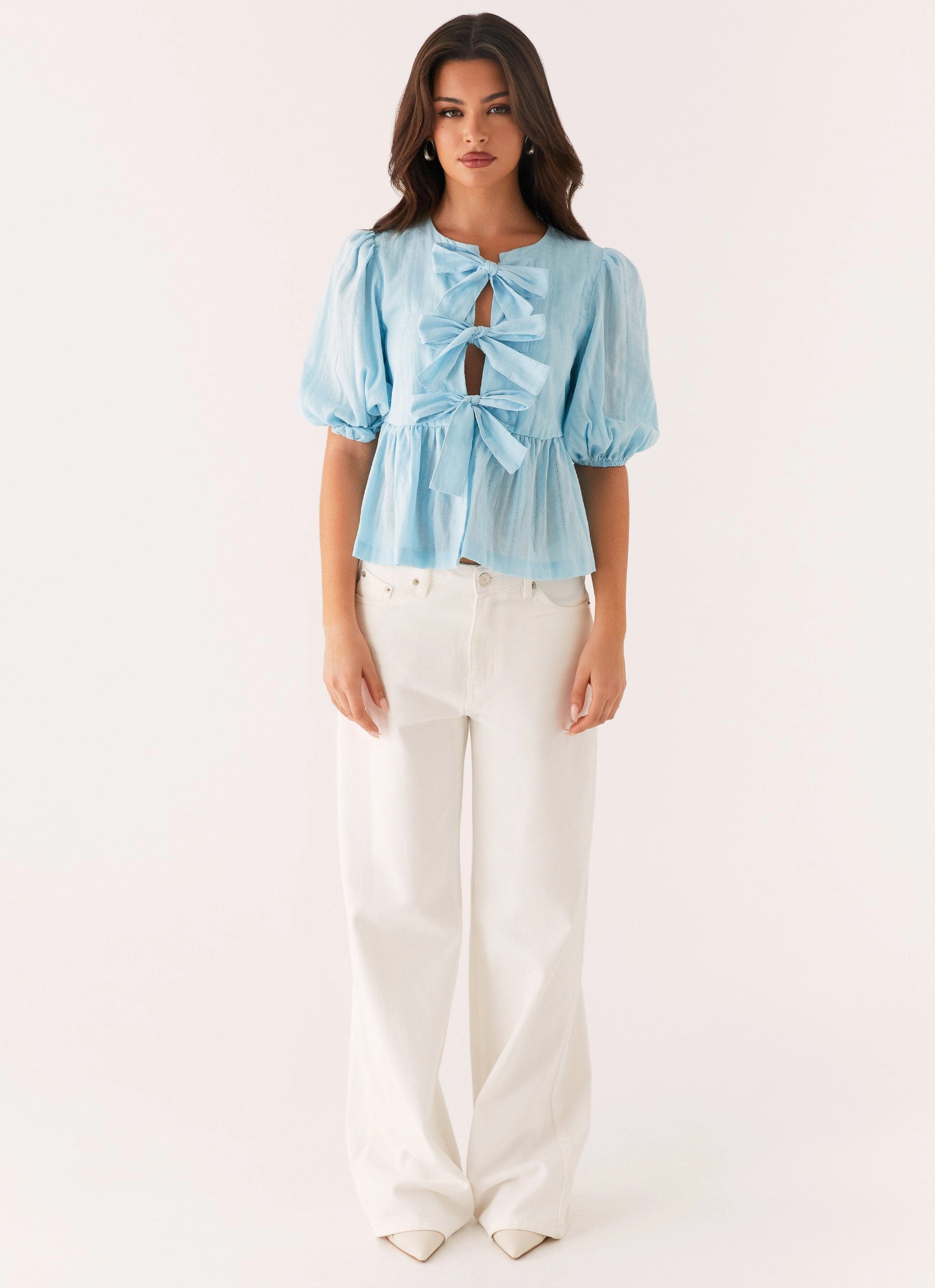 Microfiber Technology Western Wind Tie Top - Blue