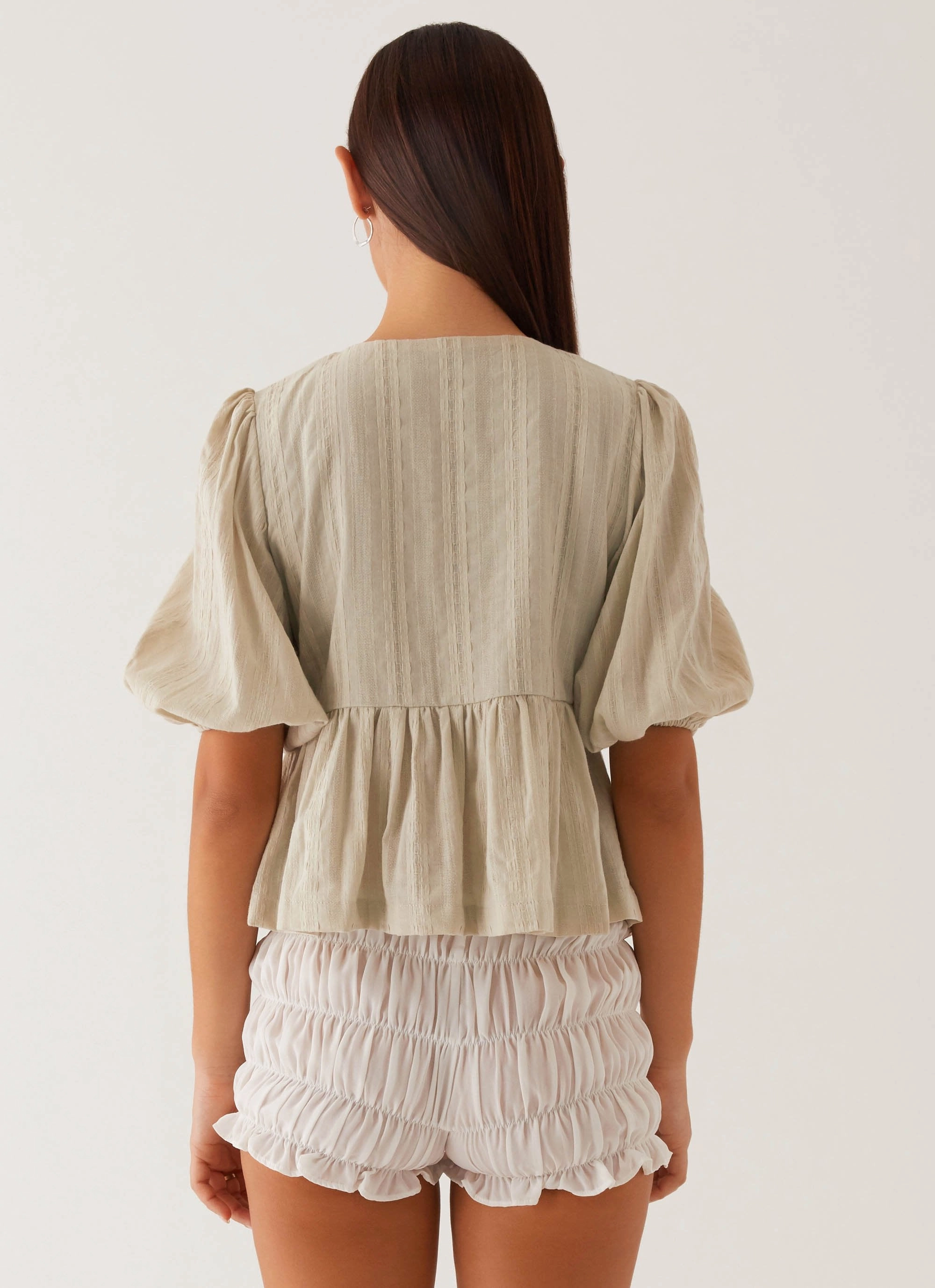 Western Wind Tie Top - Sage NonScratchyLining