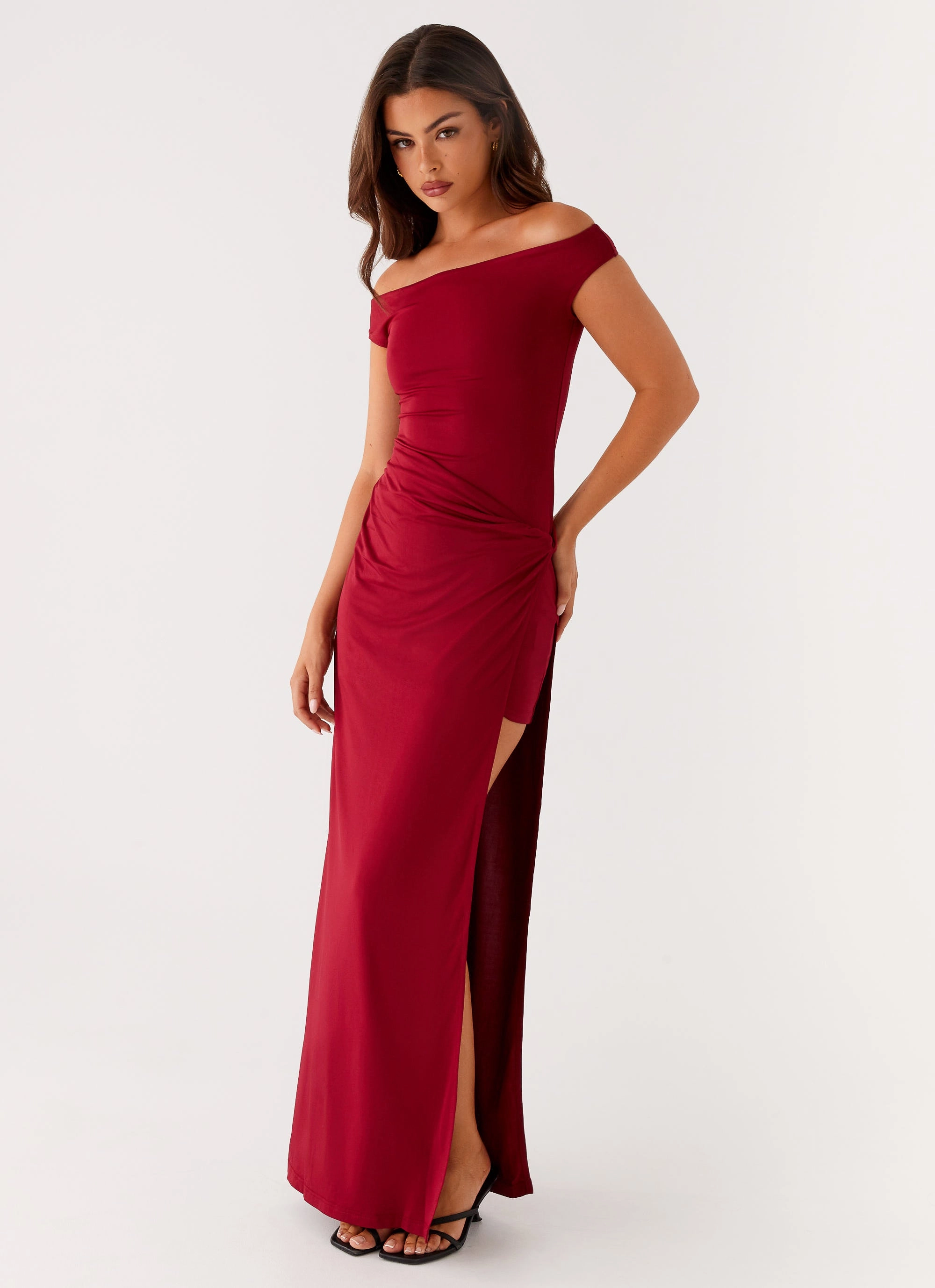 Daily Confidence Amerie Maxi Dress - Maroon