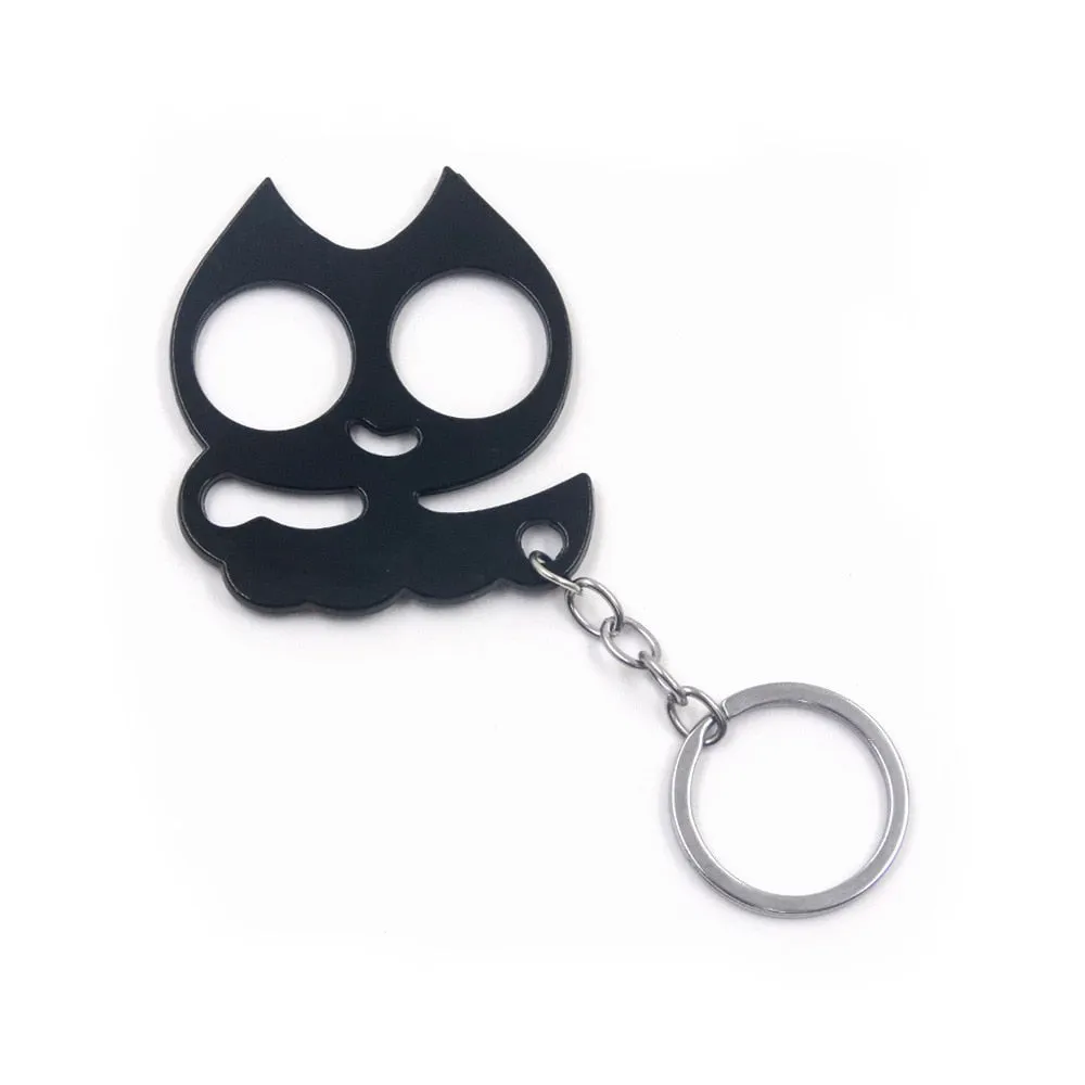 Wholesale Animal Ears Self Defense Knuckles Keychain