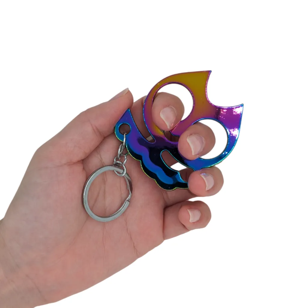 Wholesale Animal Ears Self Defense Knuckles Keychain