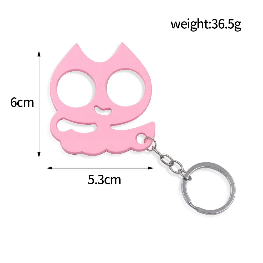 Wholesale Animal Ears Self Defense Knuckles Keychain