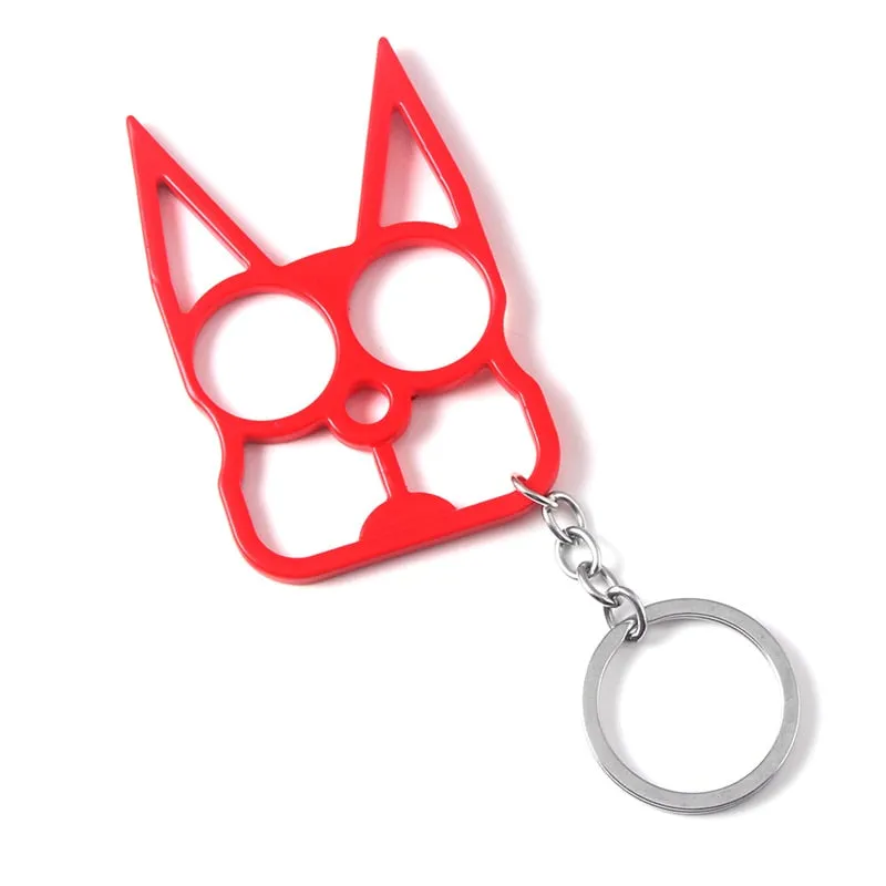 Wholesale Cat Ears Self Defense Knuckles Keychain