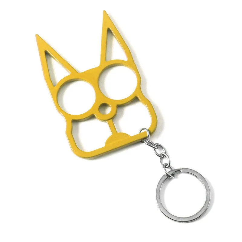 Wholesale Cat Ears Self Defense Knuckles Keychain