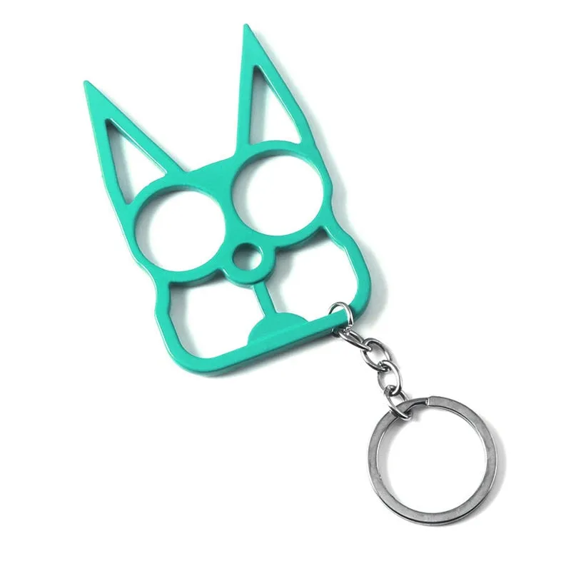 Wholesale Cat Ears Self Defense Knuckles Keychain