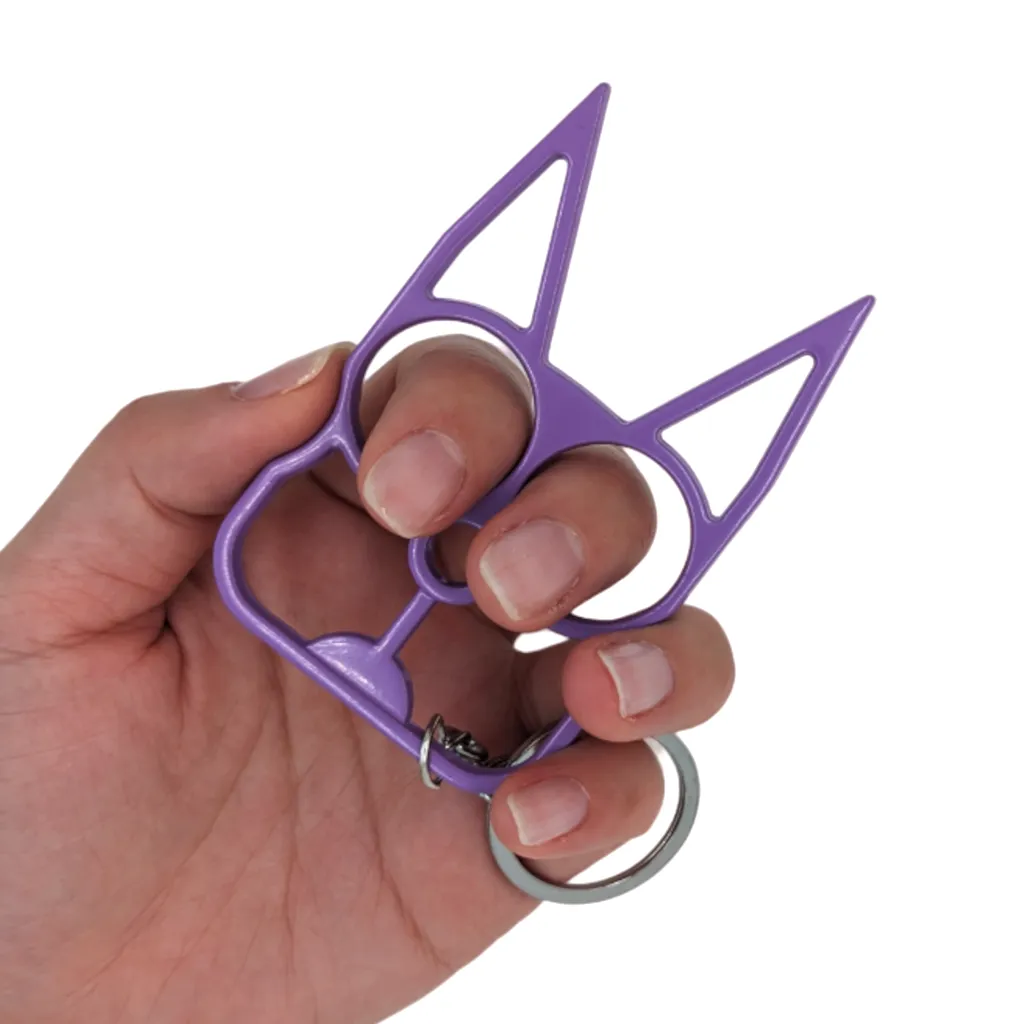 Wholesale Cat Ears Self Defense Knuckles Keychain