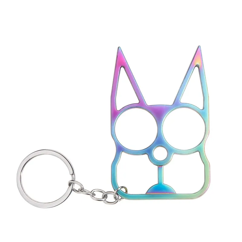 Wholesale Cat Ears Self Defense Knuckles Keychain