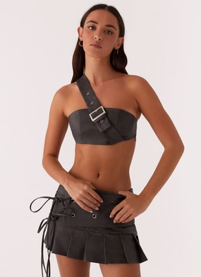 Wild Instincts Bandeau Top - Fawn Zero Irritation Texture Wild Instincts Bandeau Top - Fawn Cozy Knit FlexibleRibbedTrims